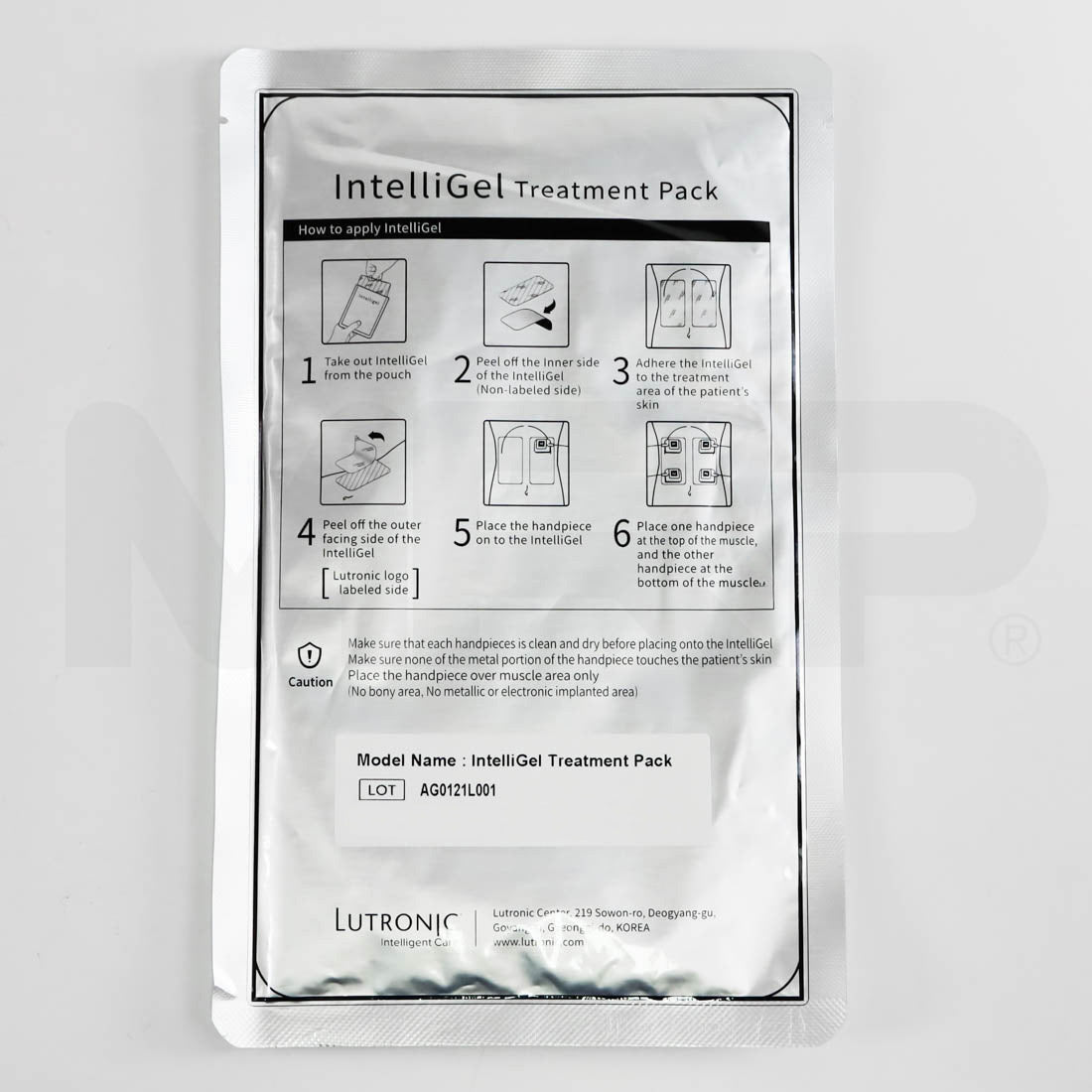 Lutronic Accufit IntelliGel Treatment Pack Gel Pad Back