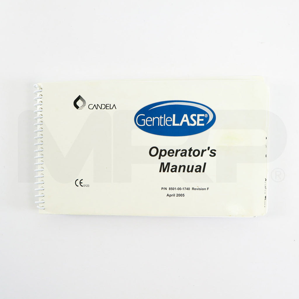 Candela GentleLASE Operator Manual User Guide