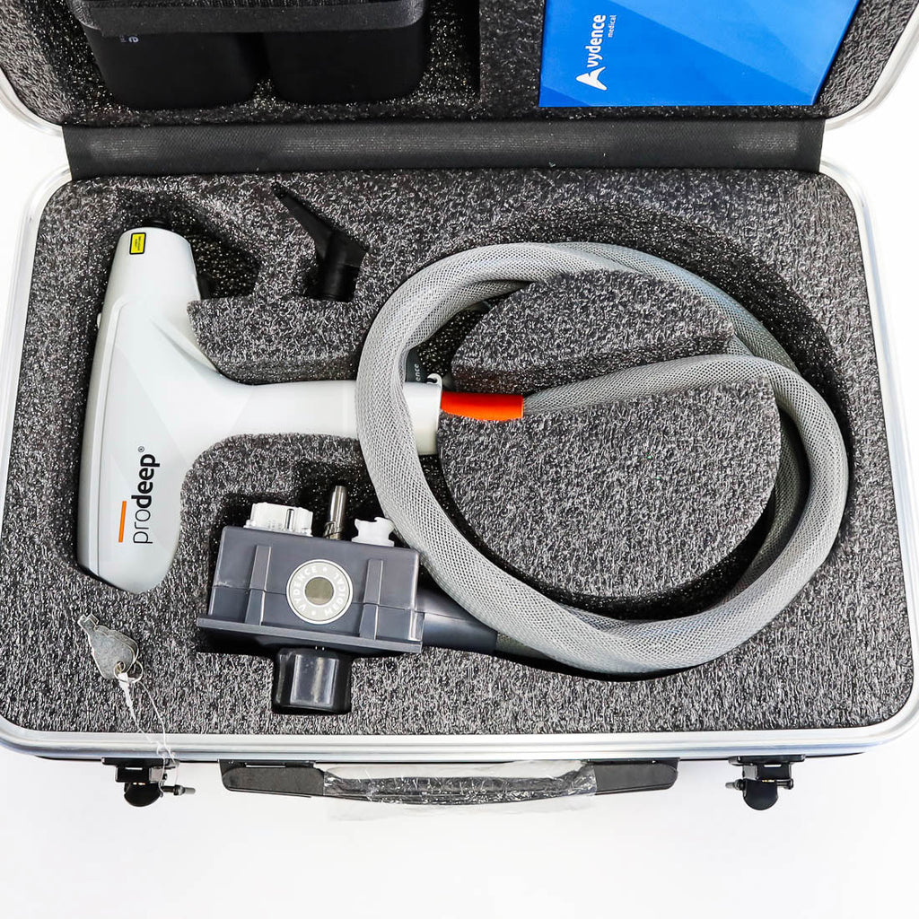 Vydence ProDEEP Nd:YAP Handpiece Case Handpiece Open