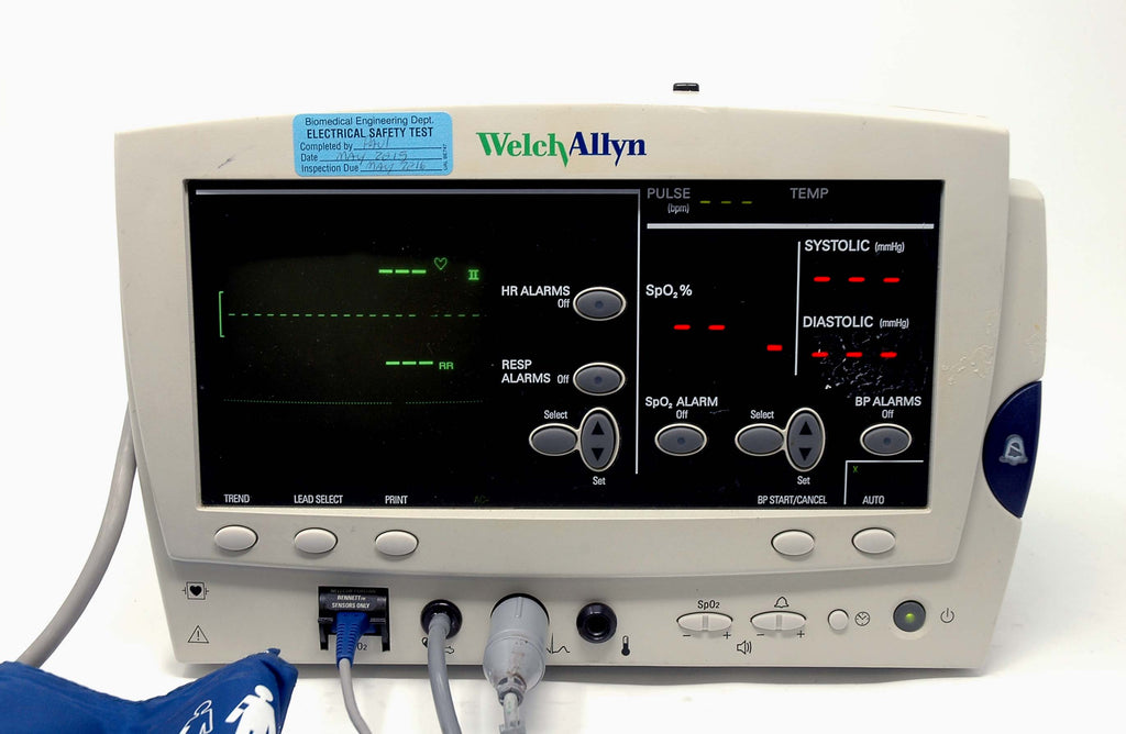 WELCH ALLYN Patient Vital Sign Monitor Series 6200 w/Blood Pressure Cuff