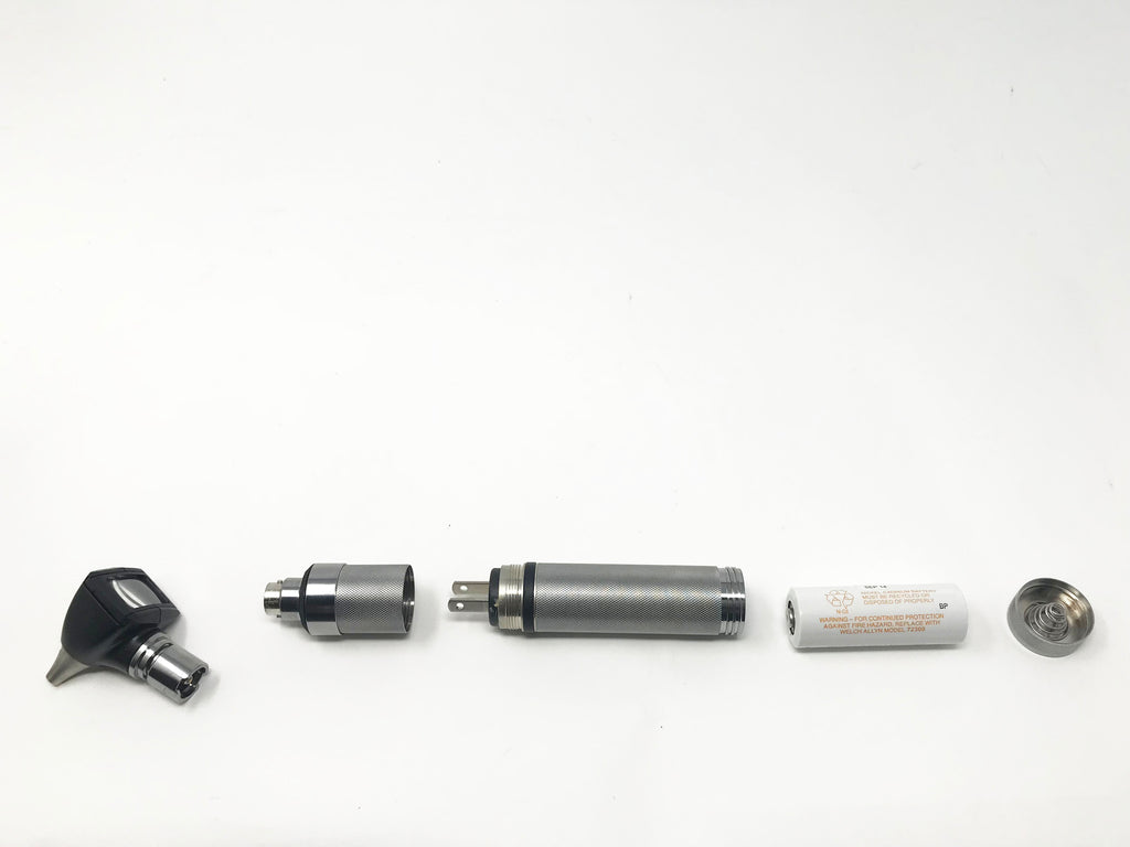 Welch Allyn PocketScope Otoscope & Rechargeable Ni-Cd Handle w/ Tip Covers
