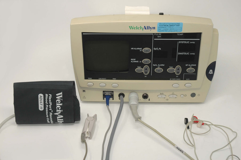 Welch Allyn Vital Signs Patient Monitor w/Blood Pressure Cuff Series 6200 EKG