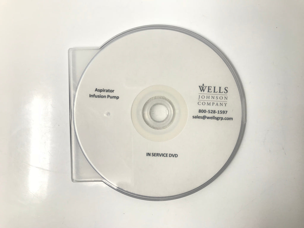 Wells Johnson Aspirator Infusion Pump In Service Guide Training DVD Video CD