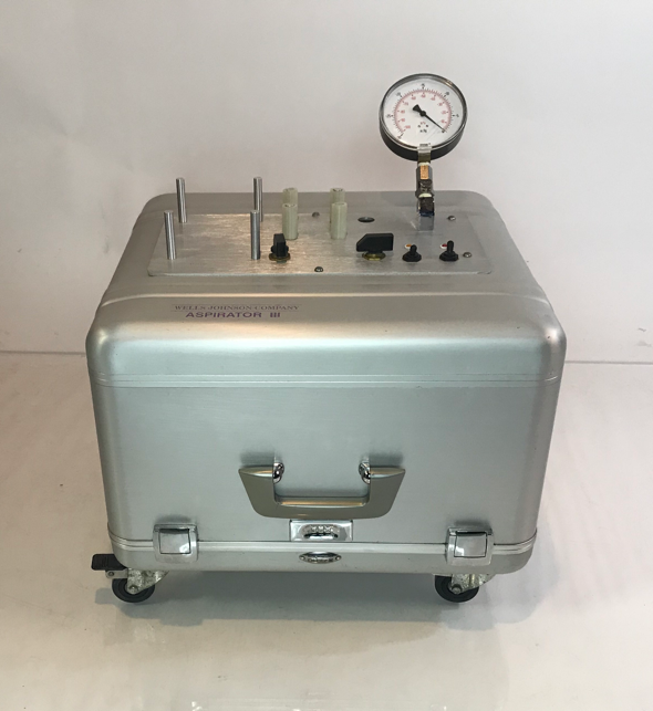 Wells Johnson Medical Vacuum Suction Aspirator 3 III Three Portable Pump System