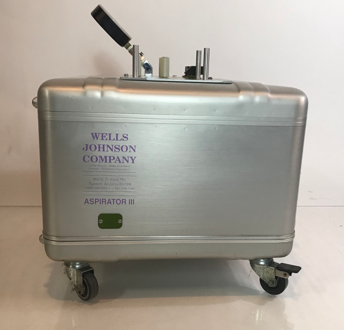 Wells Johnson Medical Vacuum Suction Aspirator 3 III Three Portable Pump System