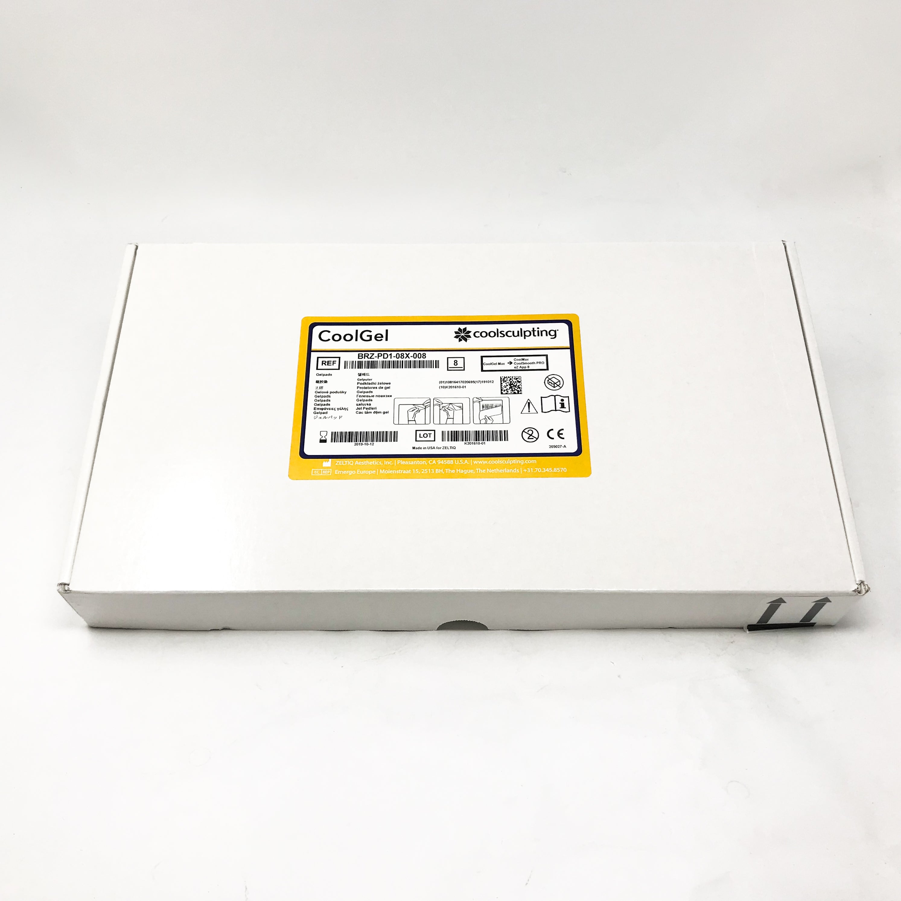 ZELTIQ CoolGel Max CoolSculpting CoolSmooth Pro BRZ-PD1-08X-008 Cool Gel NIB