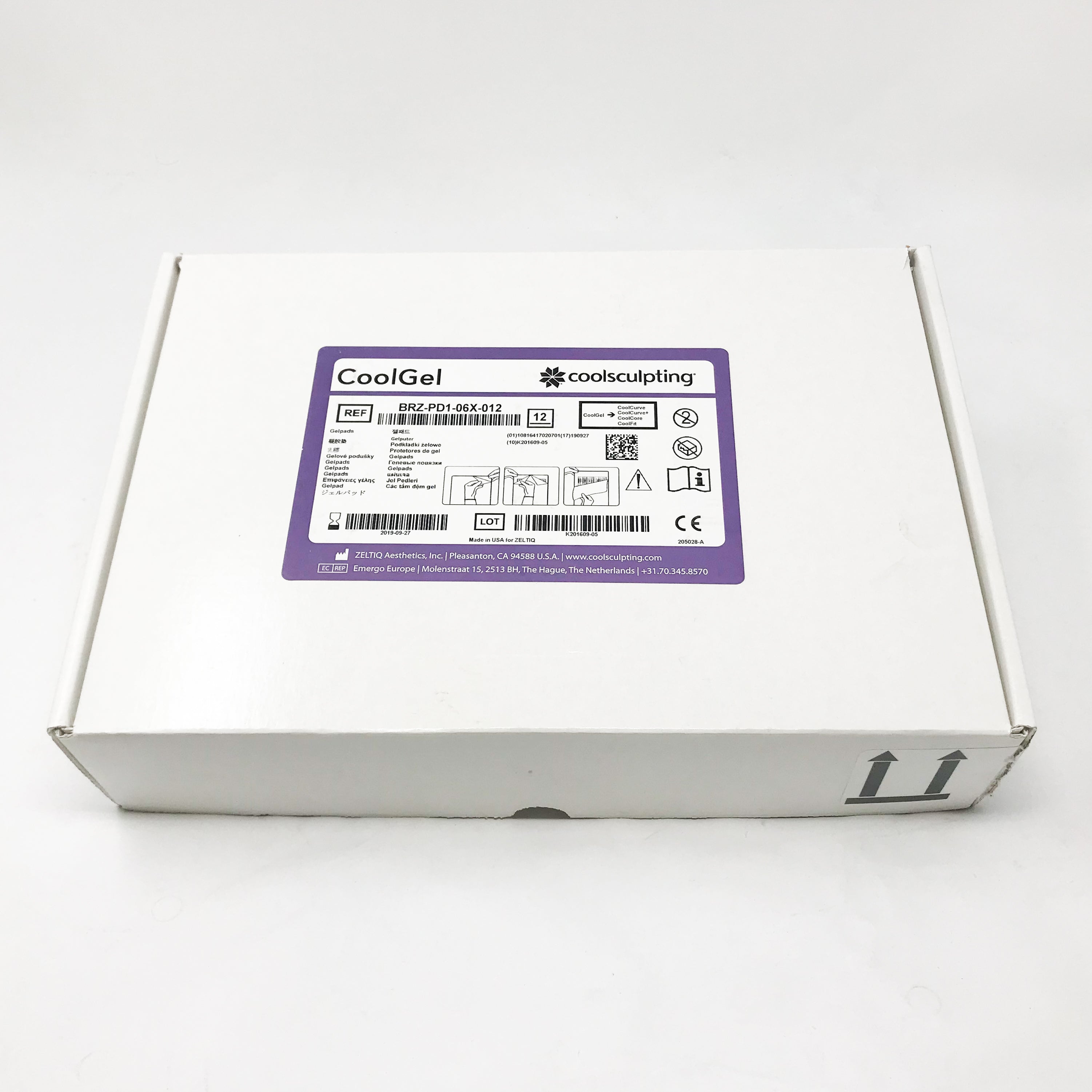 ZELTIQ CoolSculpting CoolGel CoolCurve+ CoolCore CoolFit BRZ-PD1-06X-012 (8 Pcs)