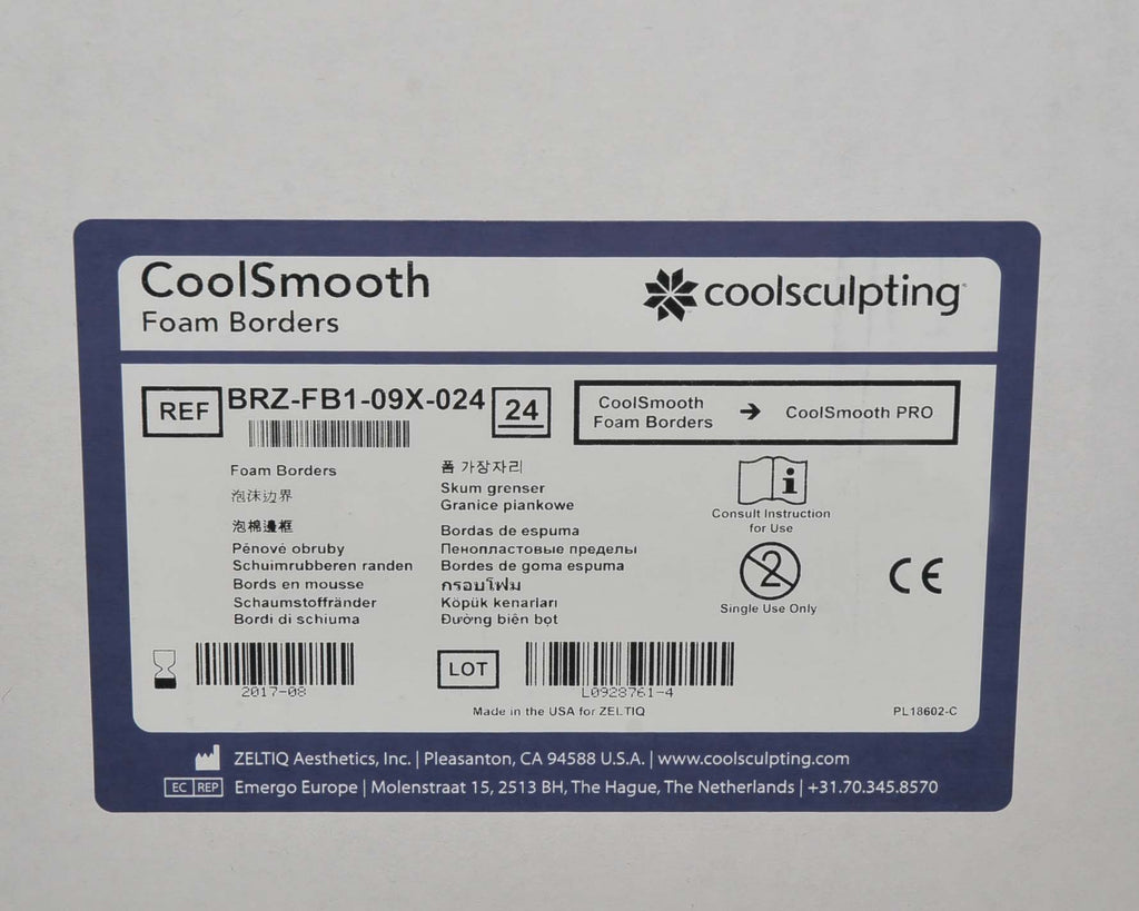 ZELTIQ Coolsculpting FOAM BORDERS CoolSmooth PRO BRZ-FB1-09X-024
