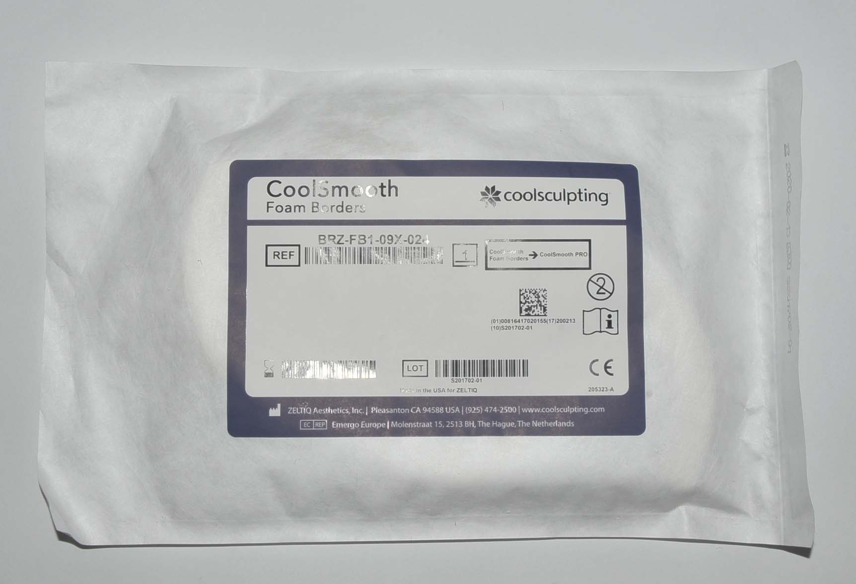 ZELTIQ Coolsculpting FOAM BORDERS CoolSmooth PRO BRZ-FB1-09X-024