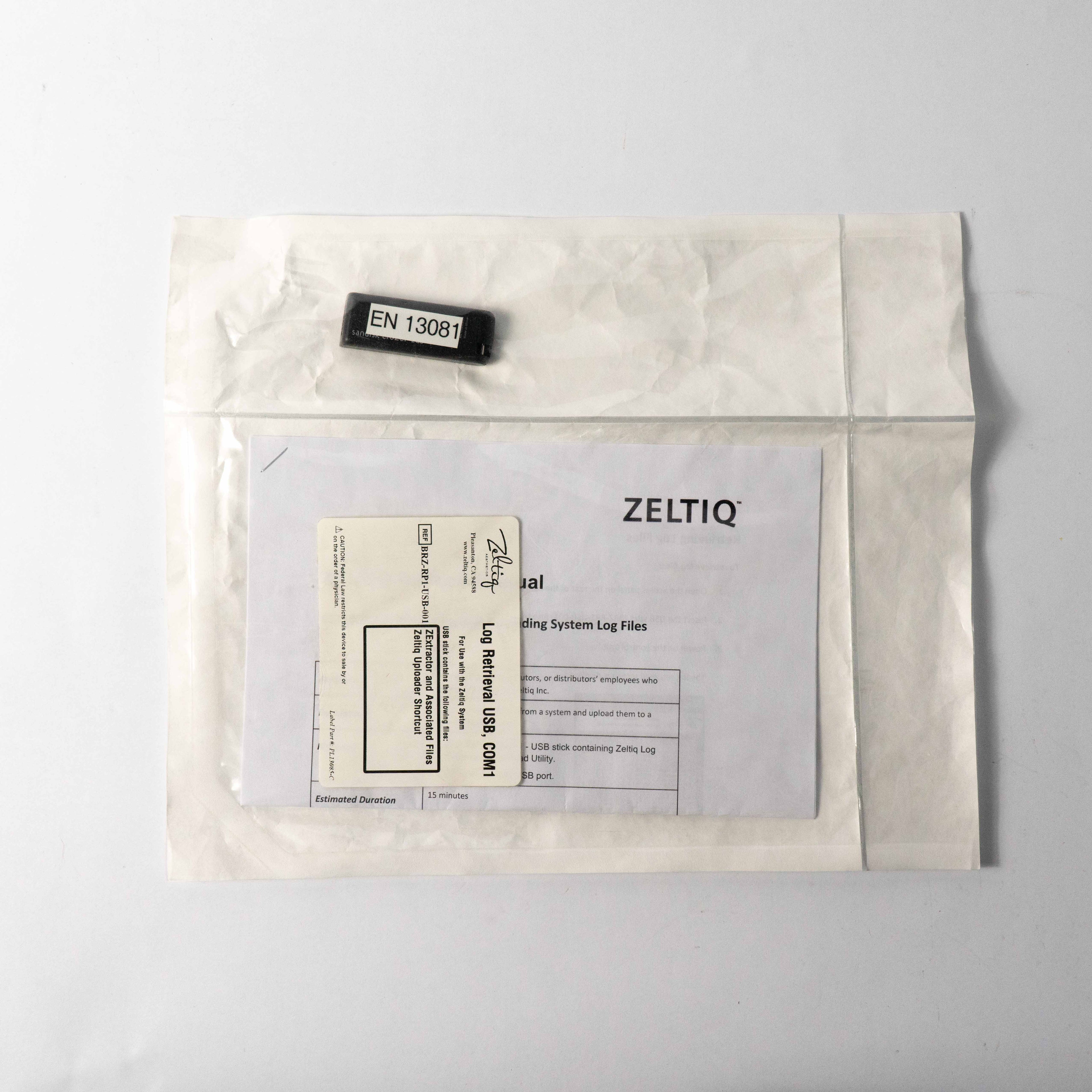 ZELTIQ Log Retrieval USB EN 13081 ZExtractor & Uploader Shortcut BRZ-RP1-USB-001