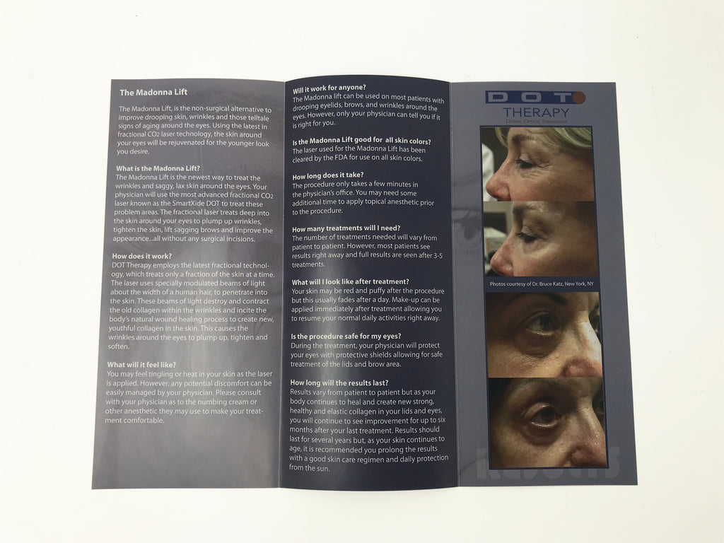 Deka DOT Therapy The Madonna Eyelift Patient Brochure - 8 Pack