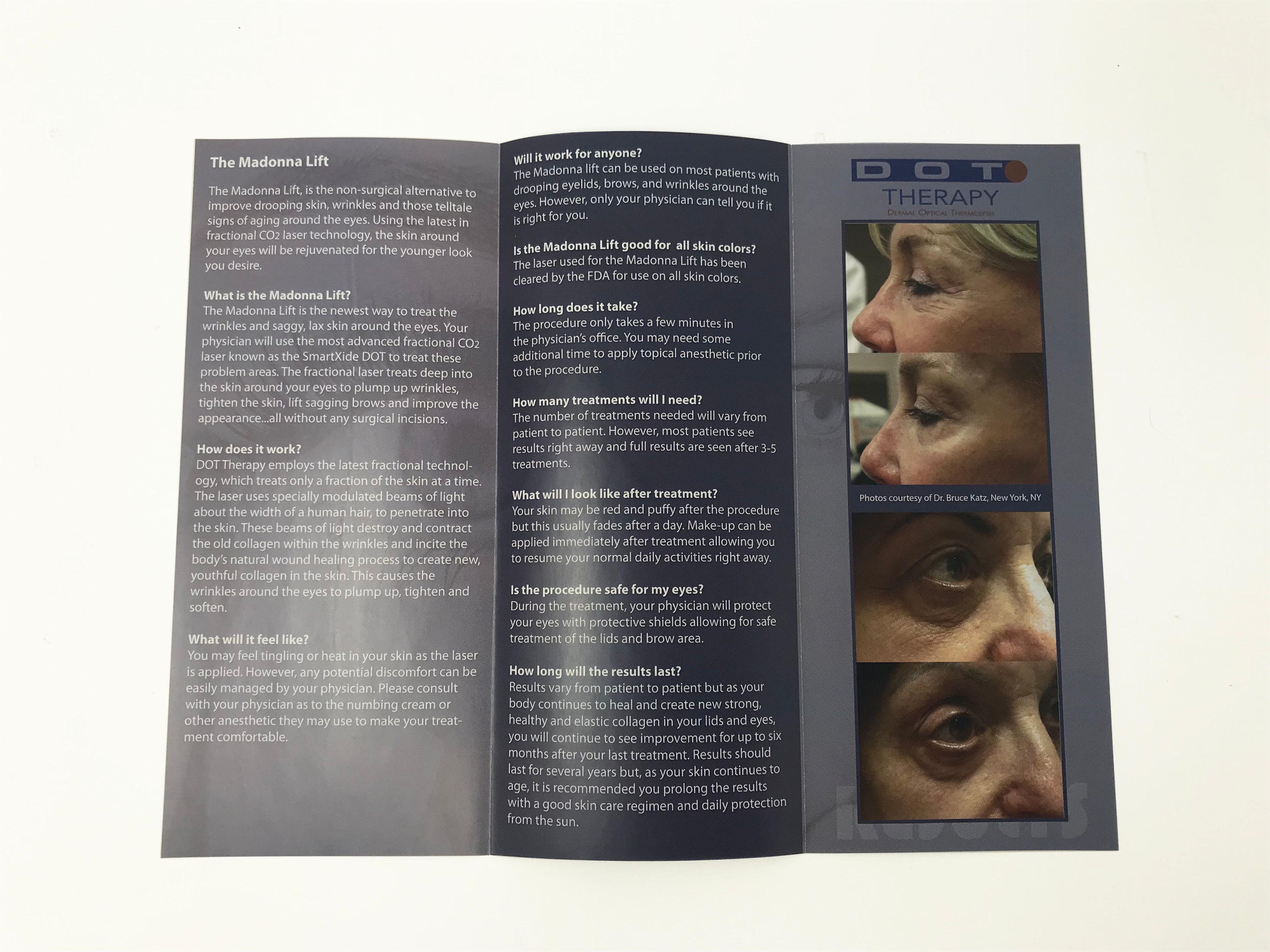 Deka DOT Therapy The Madonna Eyelift Patient Brochure - 8 Pack