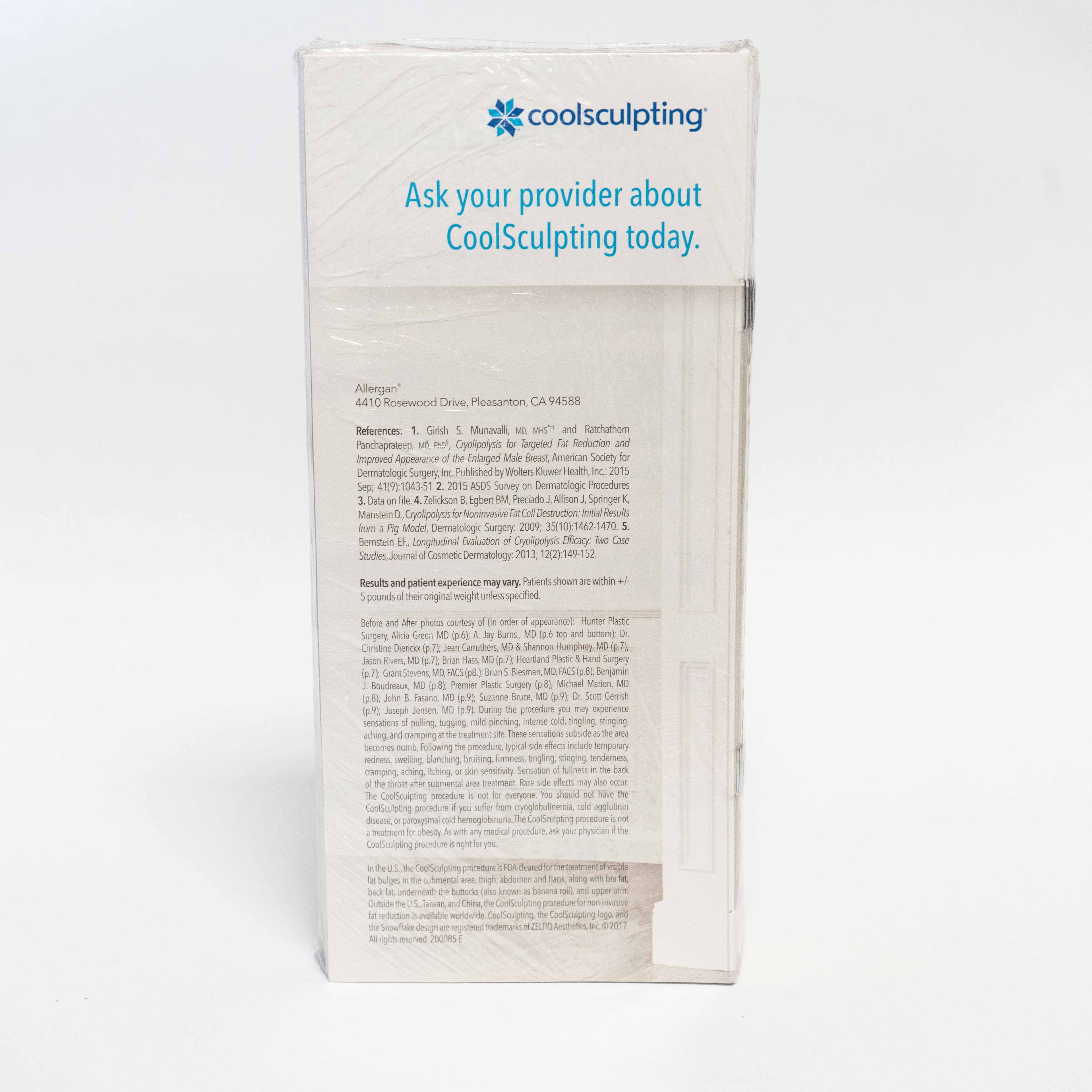 Zeltiq 2017 CoolSculpting "Freeze Away Fat" Patient Booklet Brochures - 200085-E