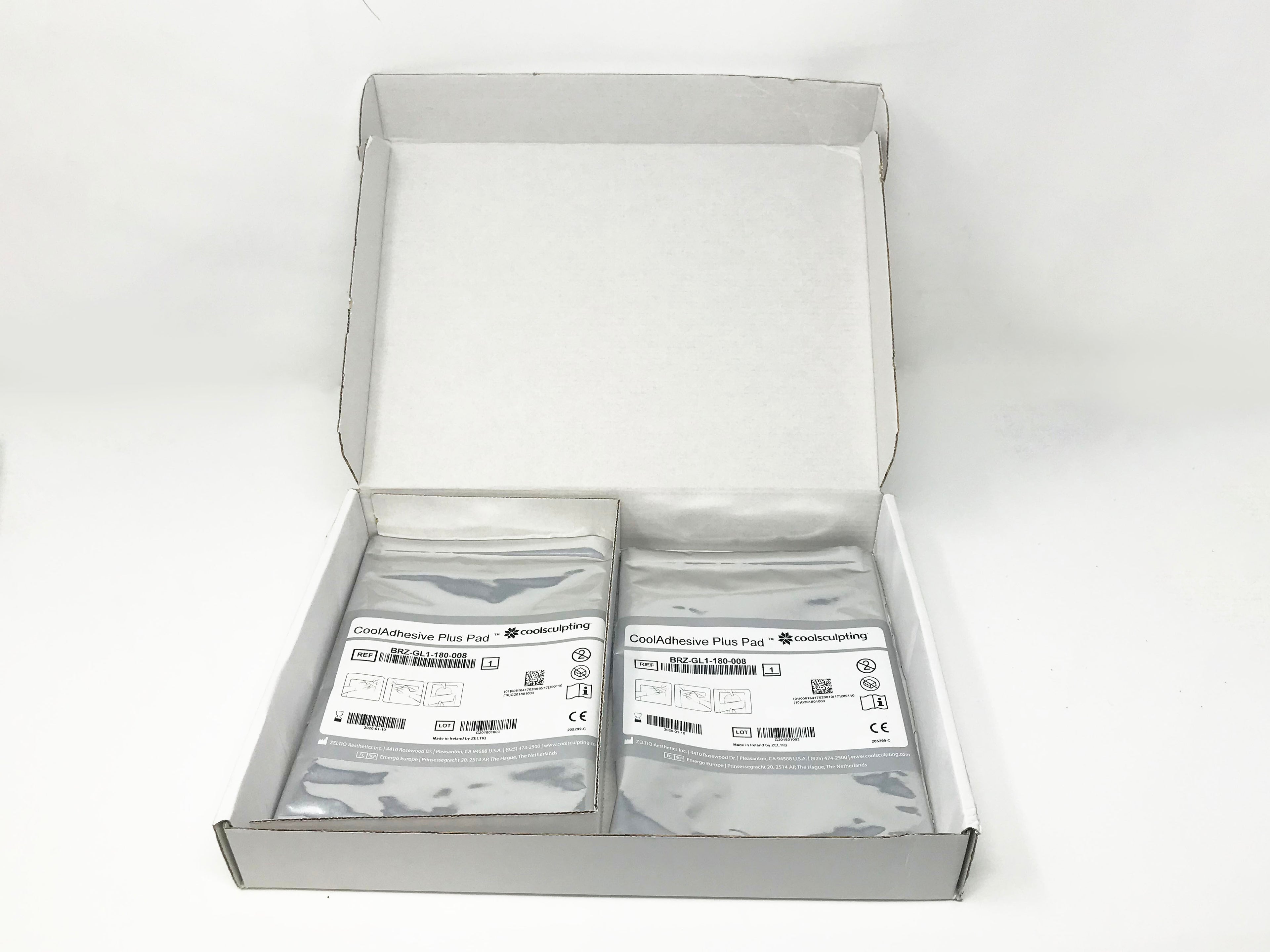 Zeltiq Cool Sculpting Cool Adhesive Plus Gel Pads BRZ-GL1-180-008 Box of 2