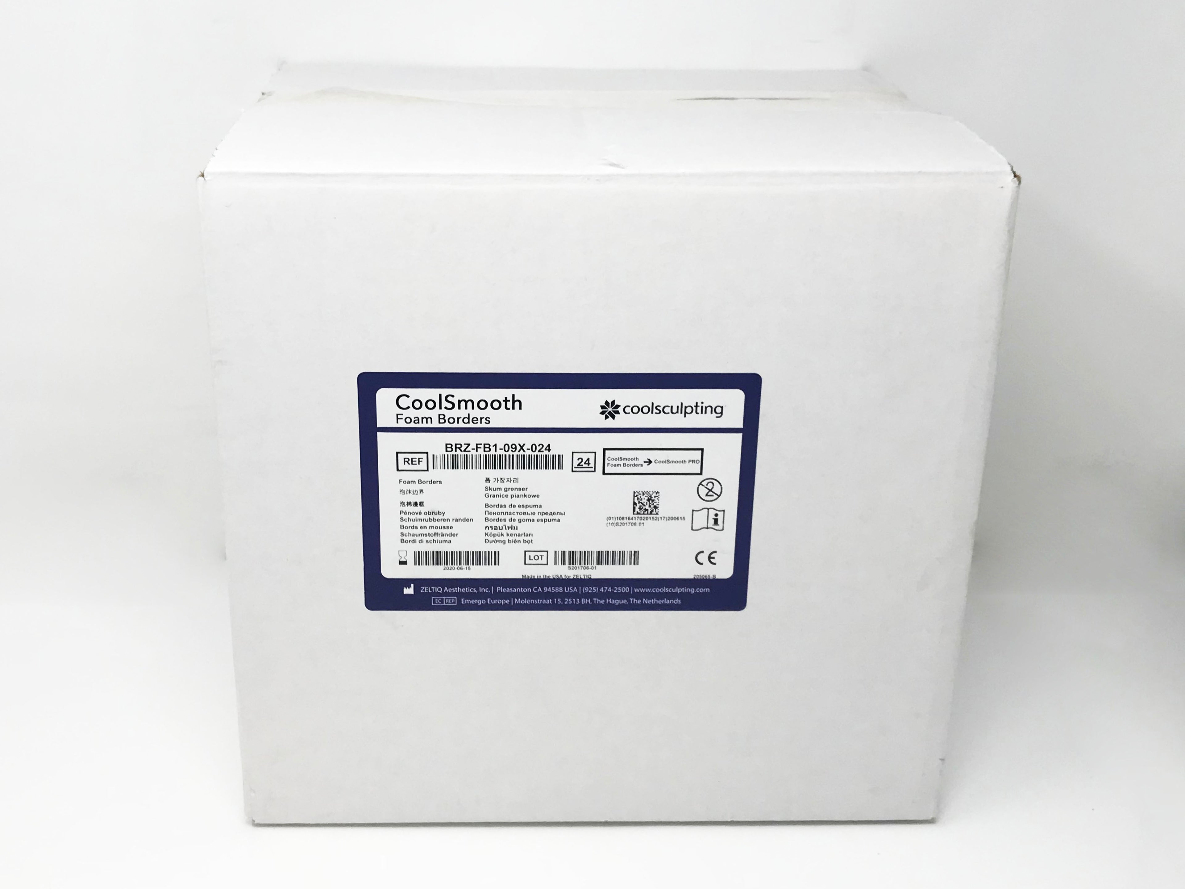 Zeltiq Cool Sculpting Cool Smooth Pro Foam Borders BRZ-FB1-09X-024 Box of 25