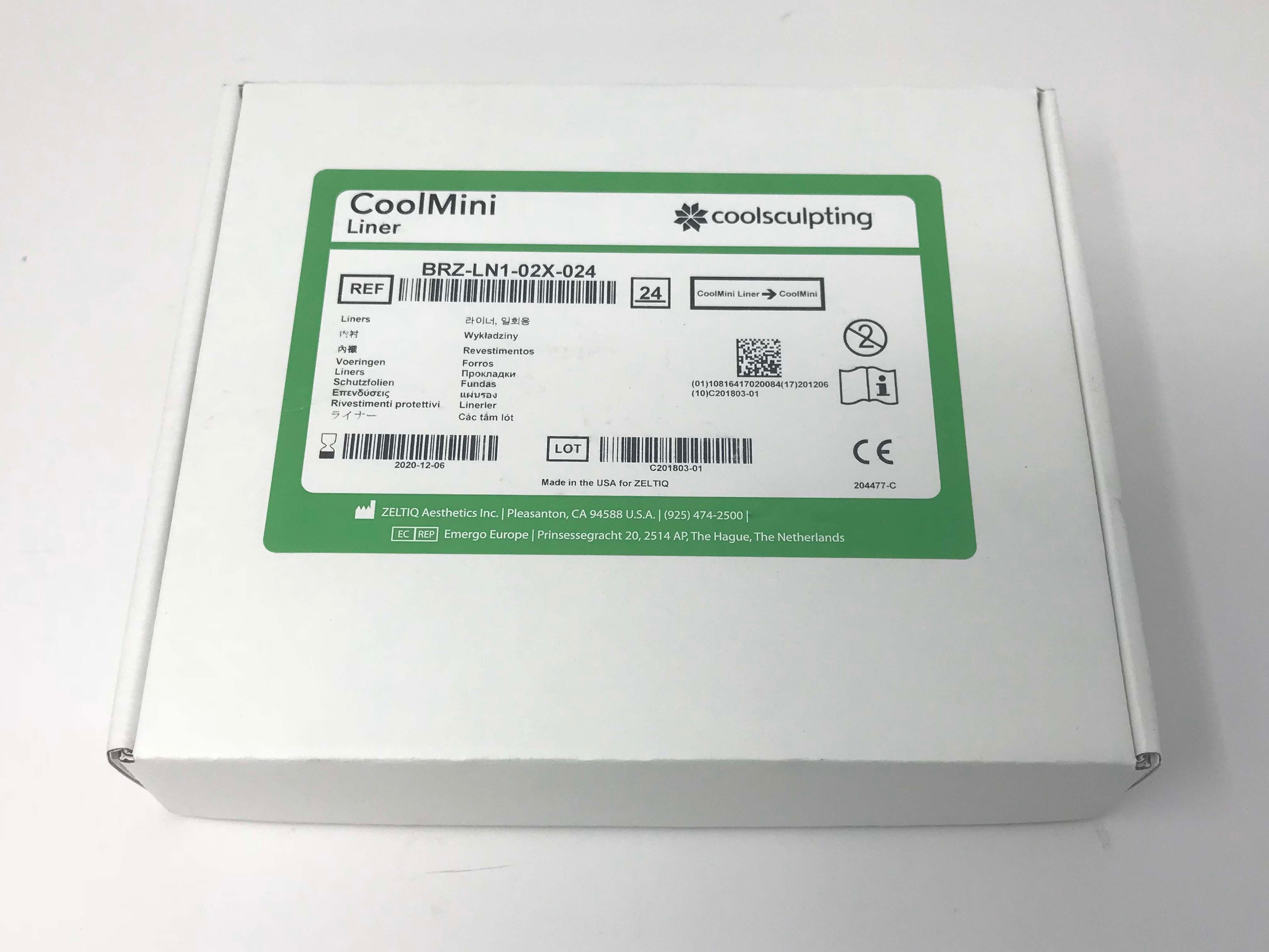 Zeltiq Cool Sculpting CoolMini Liner CoolSculpting Mini BRZ-LN1-02X-024 24 Pack - EXPIRED