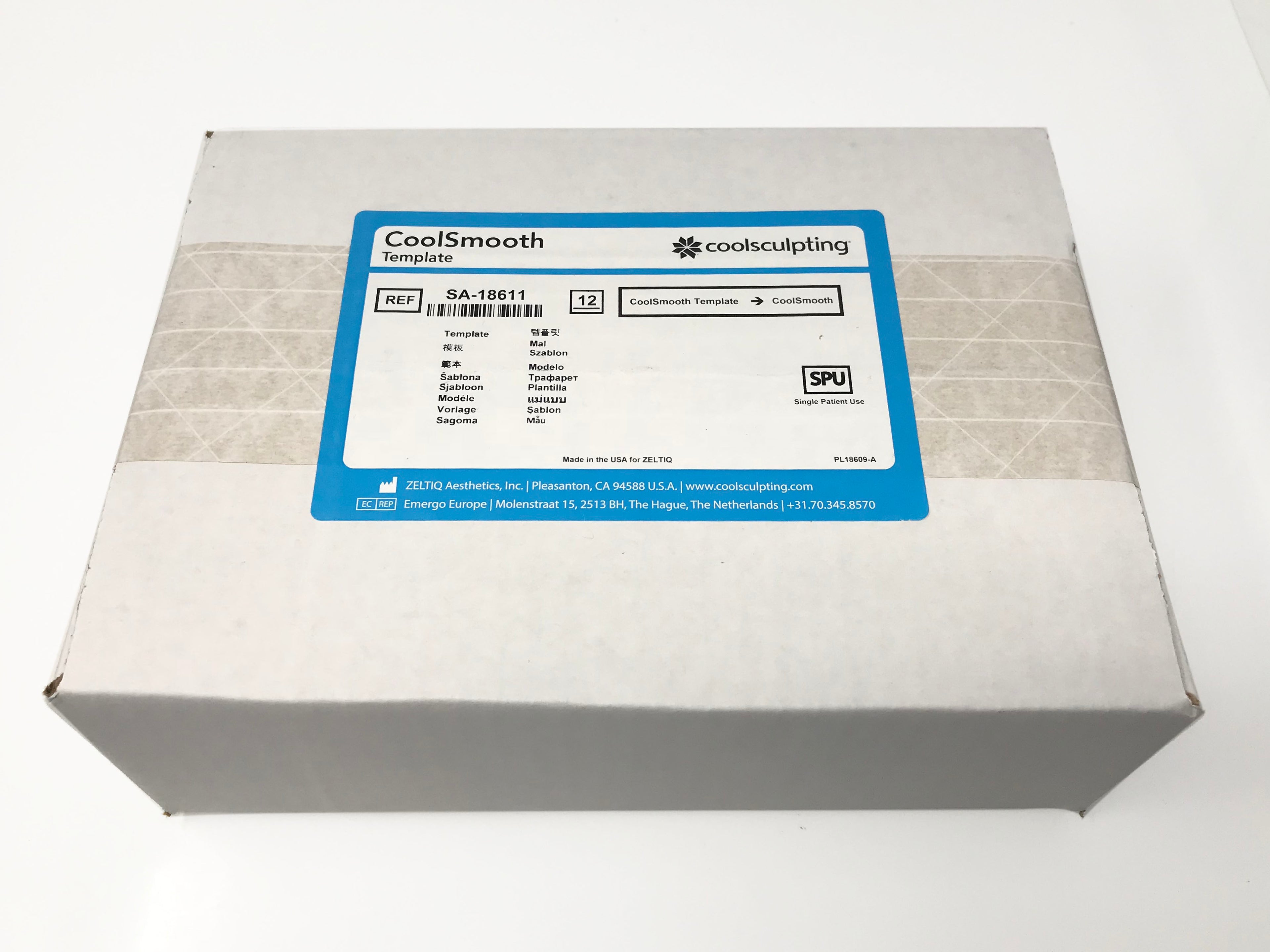 Zeltiq Cool Sculpting CoolSmooth Foam Placement Templates SA-18611 Box Of 12