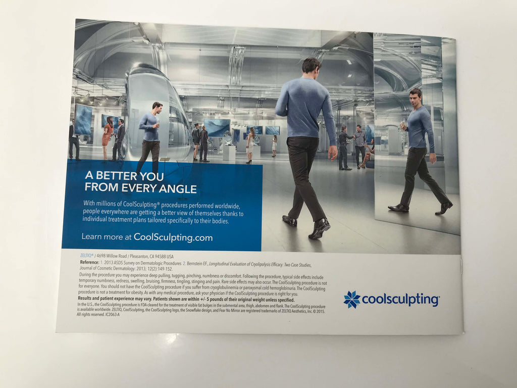 Zeltiq Cool Sculpting Fear No Mirror Patient Results Before and After Photo Book
