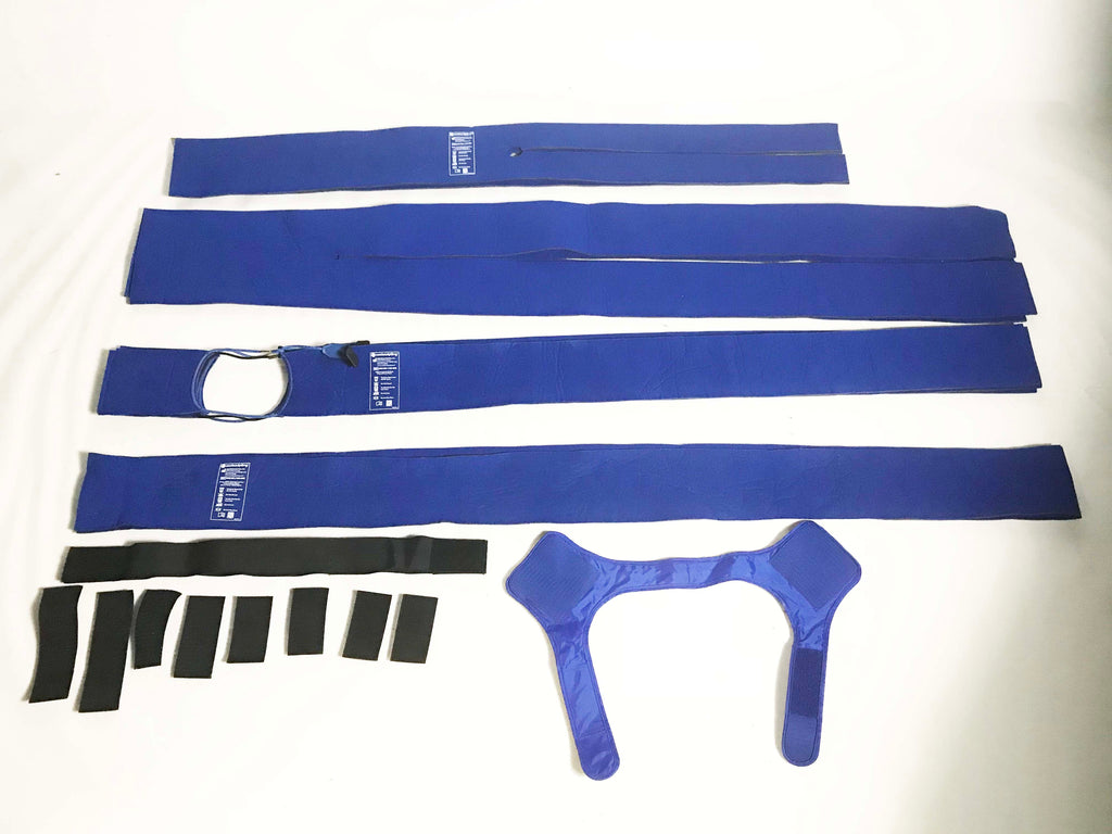 Zeltiq Cool Sculpting Large Blue Securement Straps Mixed Lot Bundle 9 Piece