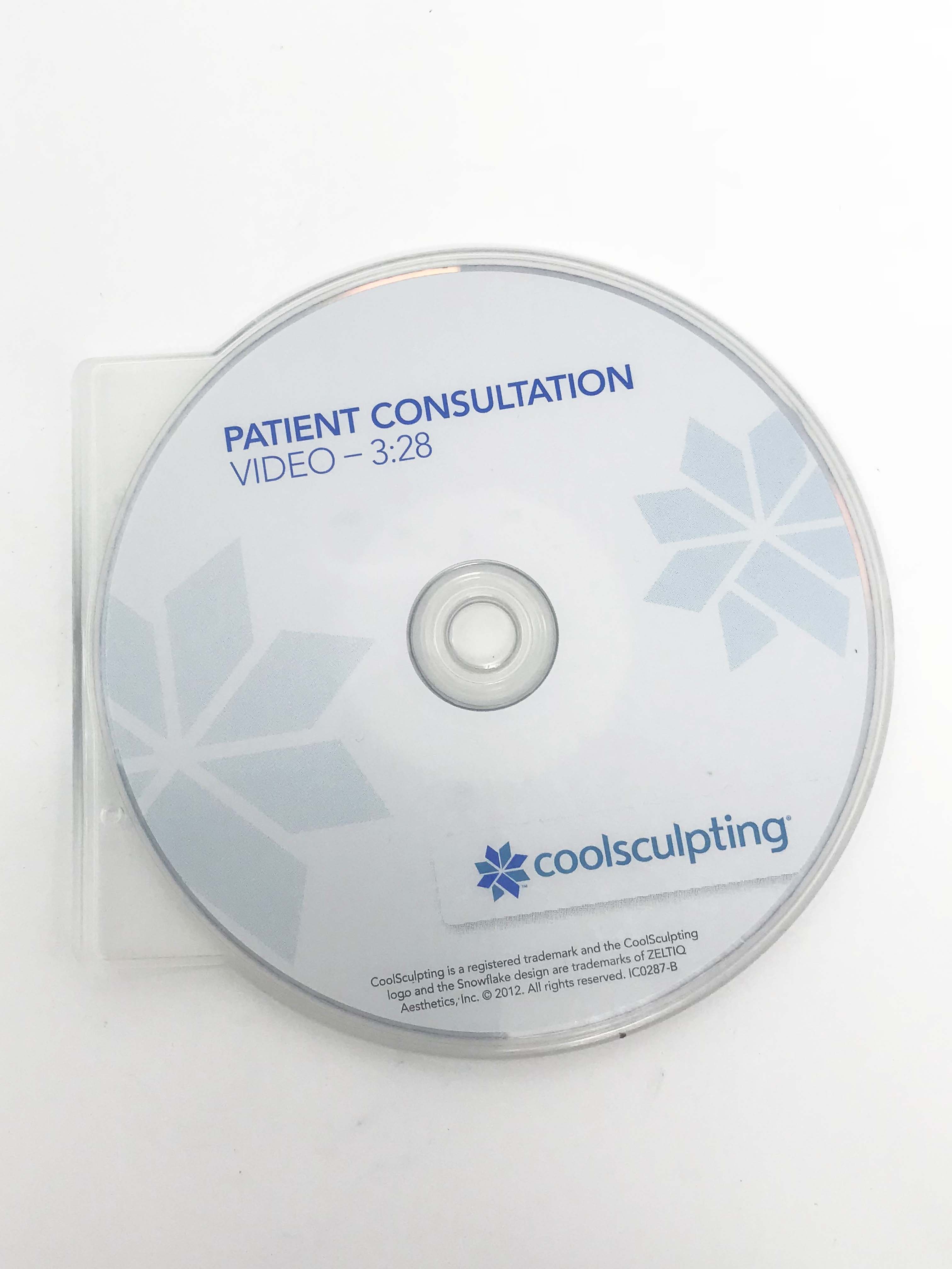 Zeltiq Cool Sculpting Patient Consultation Waiting Room DVD Video 3:28 CD