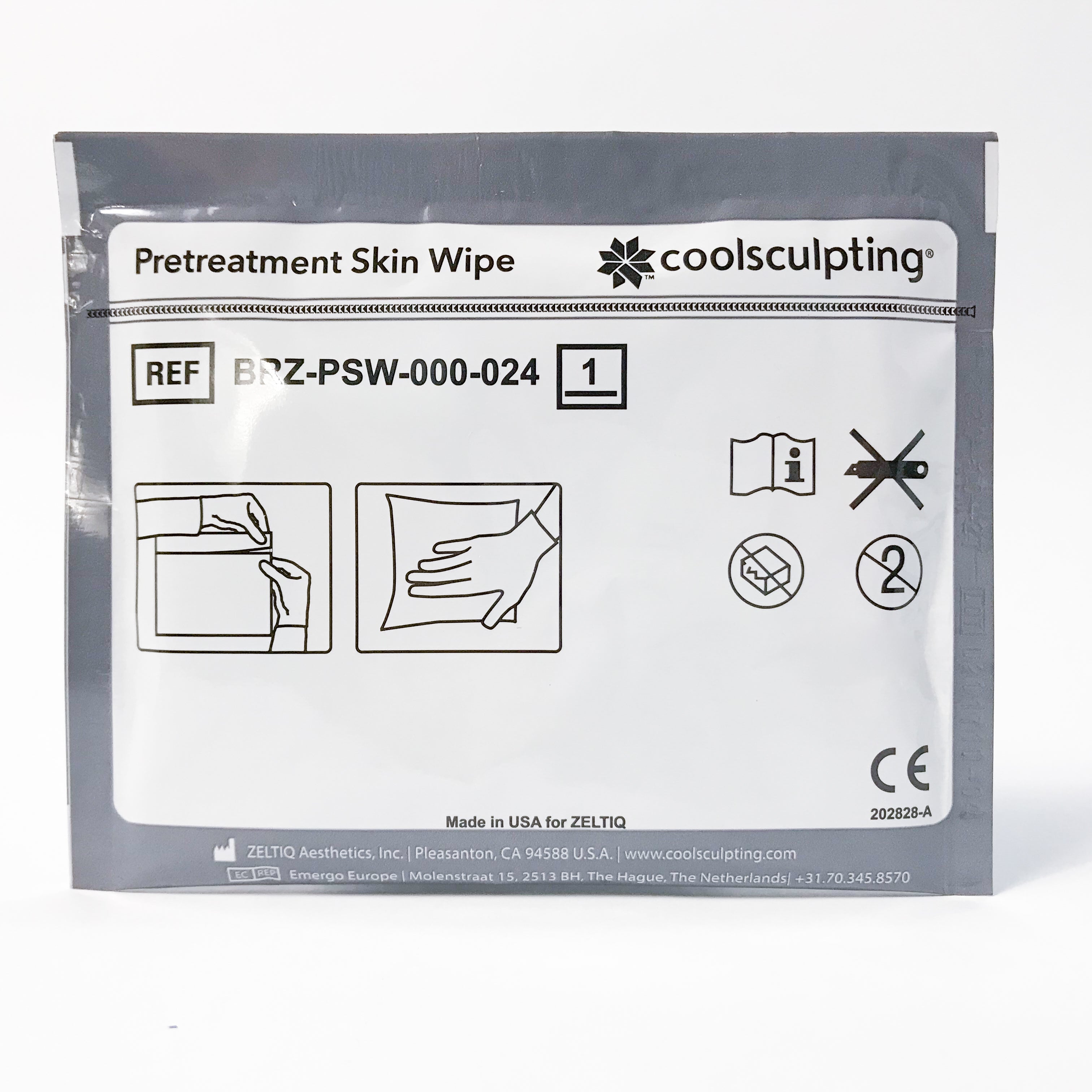 Zeltiq CoolSculpting BRZ-PSW-000-024 Pretreatment Skin Wipes Cool Sculpt x9Pcs