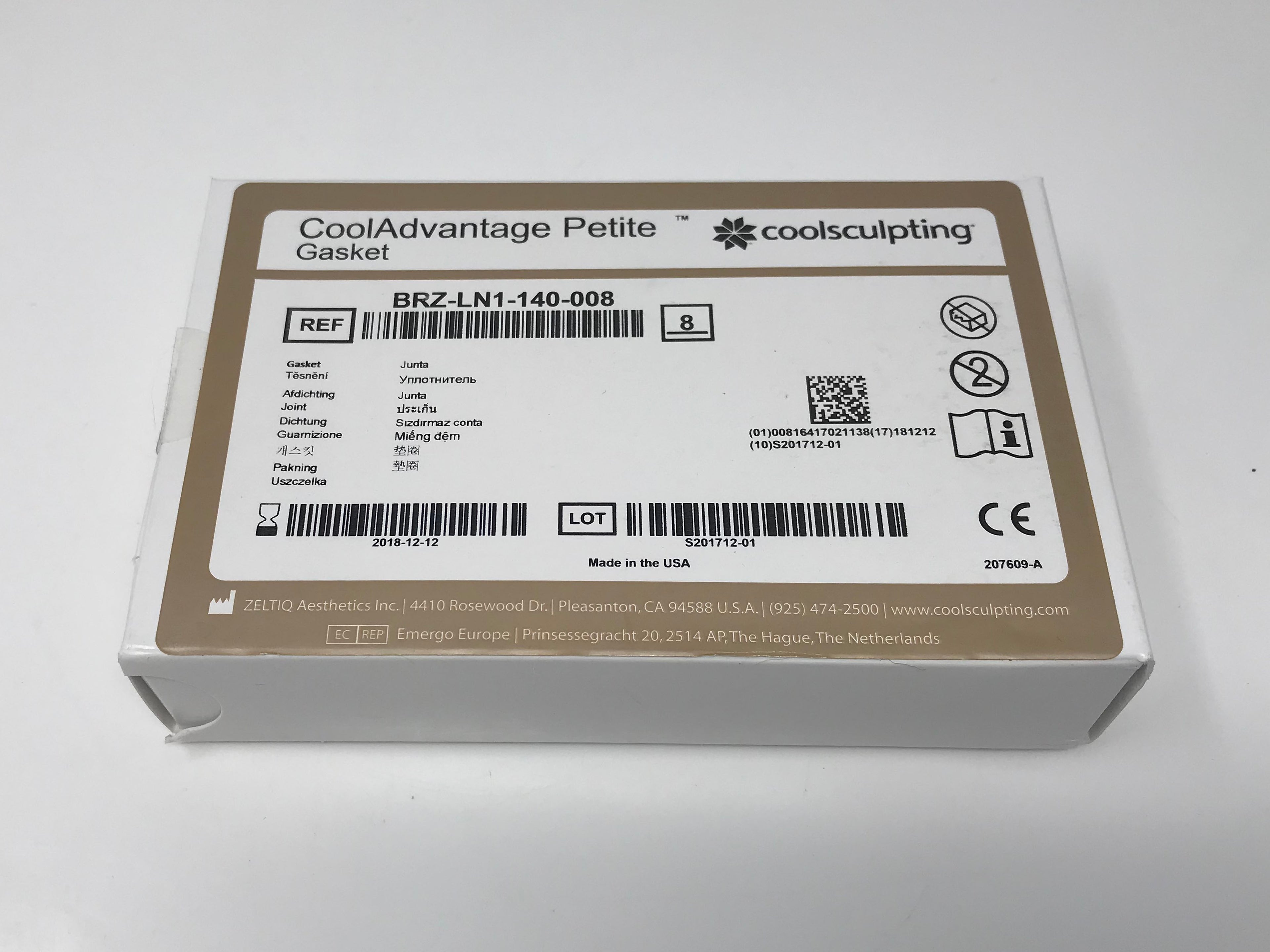 Zeltiq CoolSculpting Cool Advantage Petite Gasket Sculpting BRZ-LN1-140 8 Pack