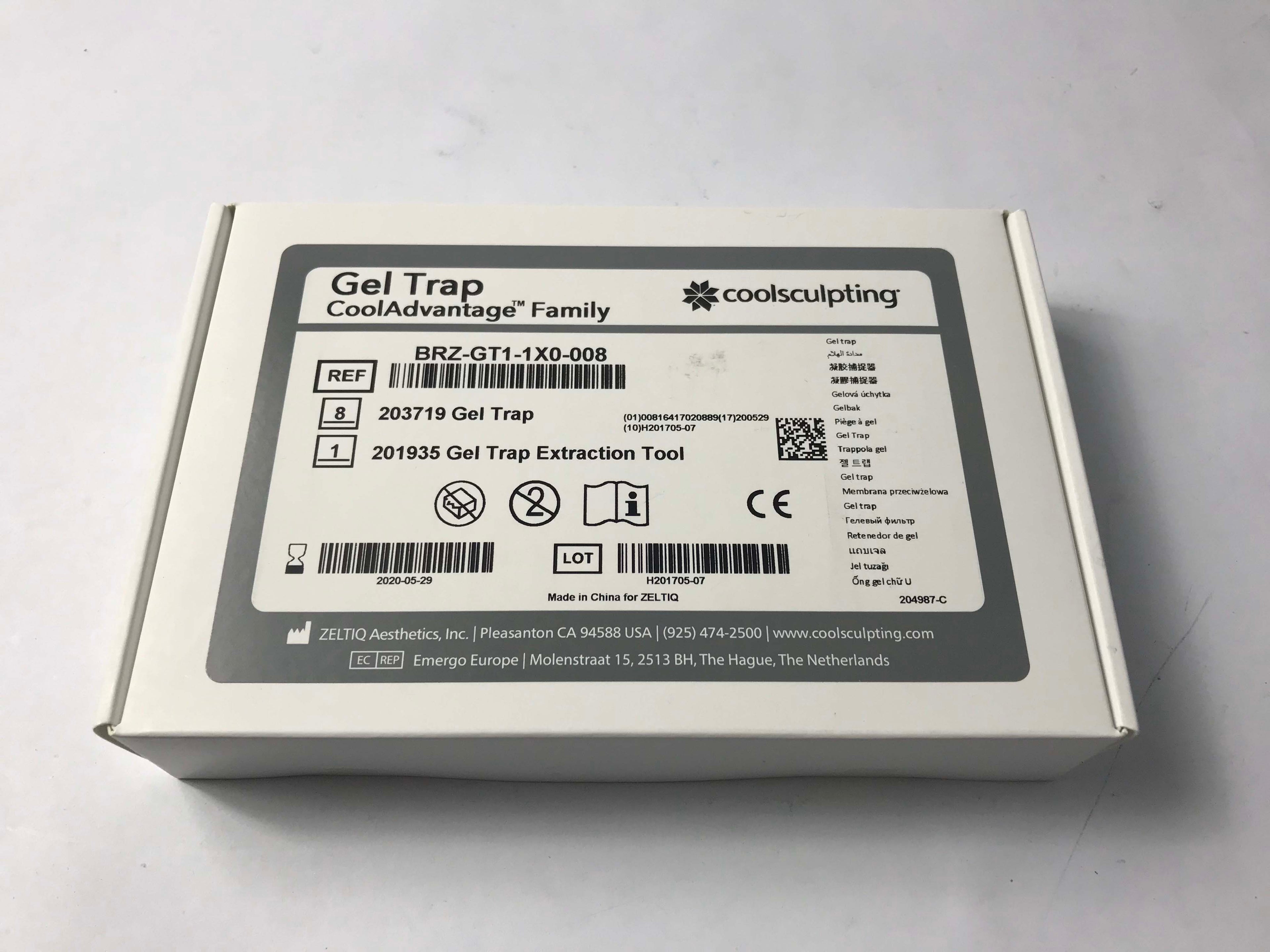 Zeltiq CoolSculpting CoolAdvantage Family Gel Trap BRZ-GT1-1X0-008 Box of 8