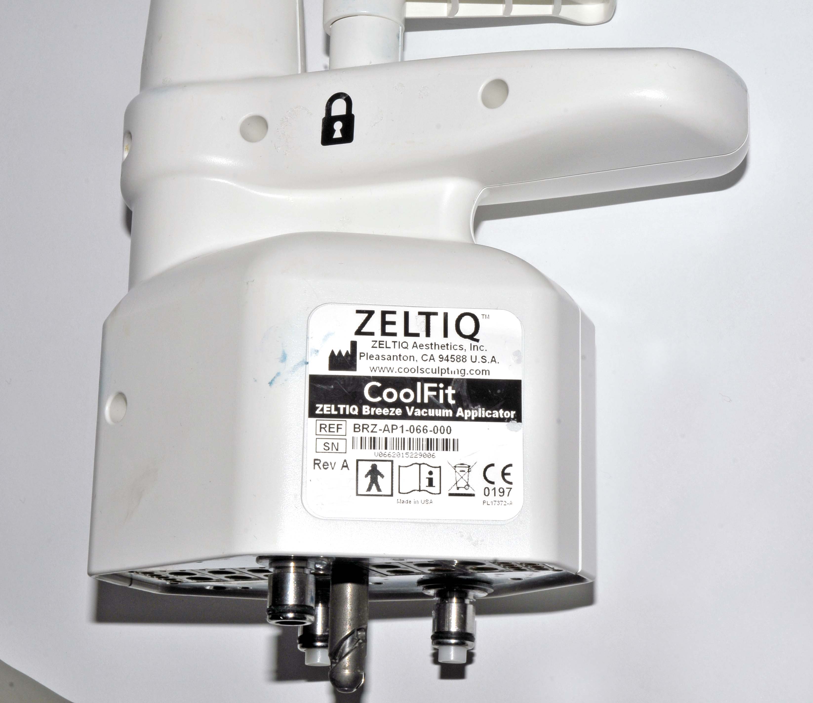 Zeltiq CoolSculpting CoolFit Breeze Vacuum Applicator BRZ-AP1-066-000 Handpiece