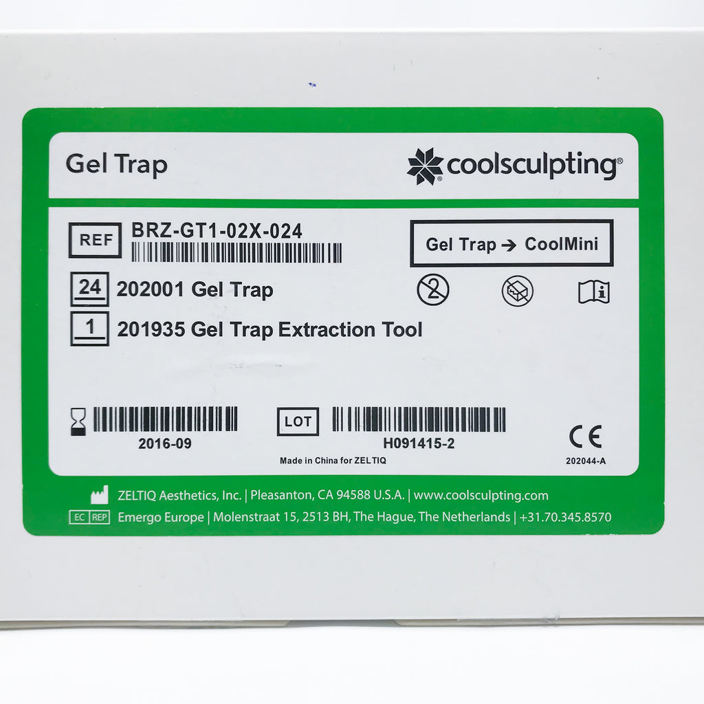 Zeltiq CoolSculpting CoolMini Gel Trap BRZ-GT1-02X-024 w/Extraction Tool x17Pcs