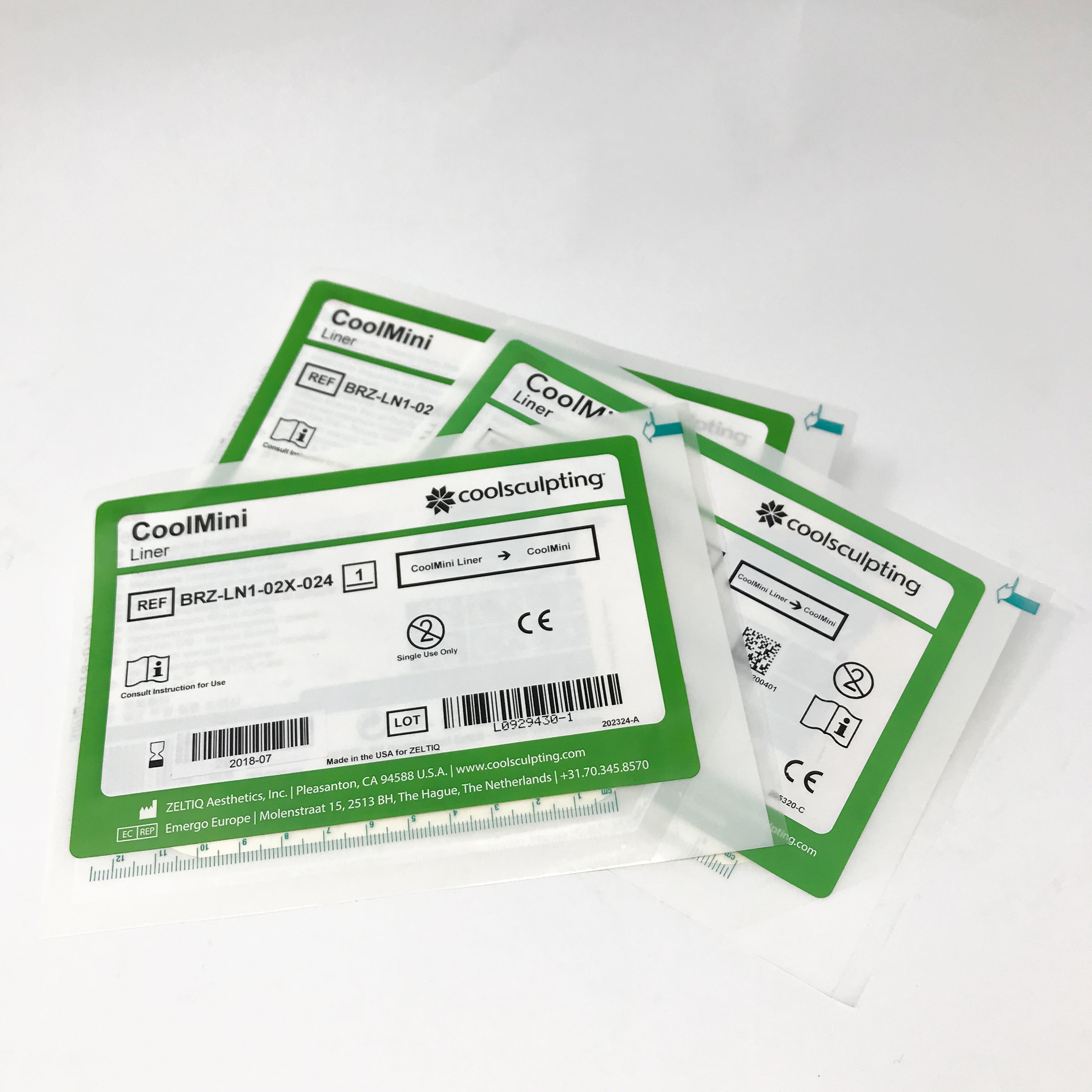 Zeltiq CoolSculpting CoolMini Liner BRZ-LN1-02X-024 CoolMax Exp:7/18 (x3 Pcs)