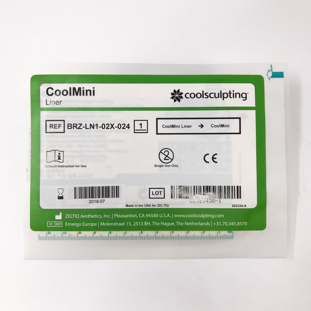 Zeltiq CoolSculpting CoolMini Liner BRZ-LN1-02X-024 CoolMax Exp:7/18 (x3 Pcs)