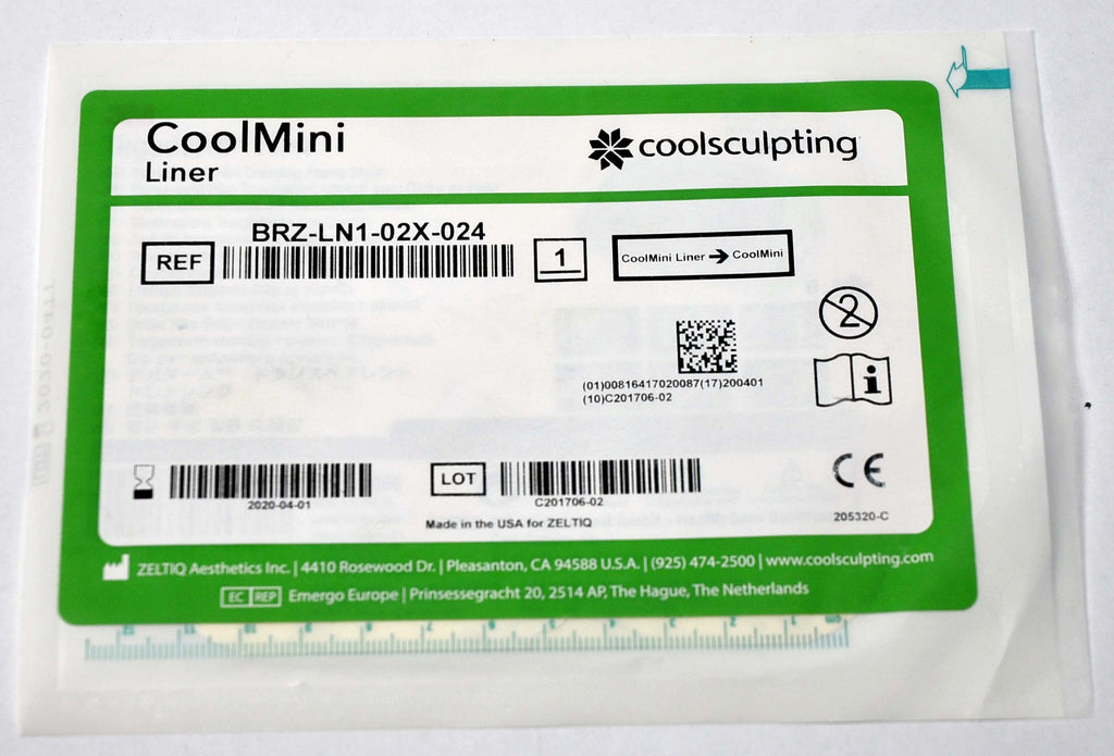 Zeltiq CoolSculpting CoolMini Liner BRZ-LN1-02X-024 CoolMax (x14 Pcs) Exp: 2020