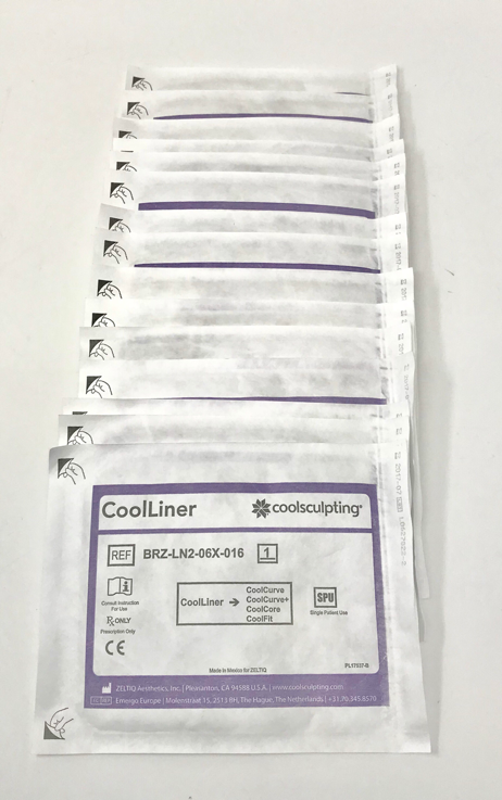 Zeltiq CoolSculpting Disposable CoolLiners BRZ-LN2-06X-016 - x16 Pcs Cool Liners