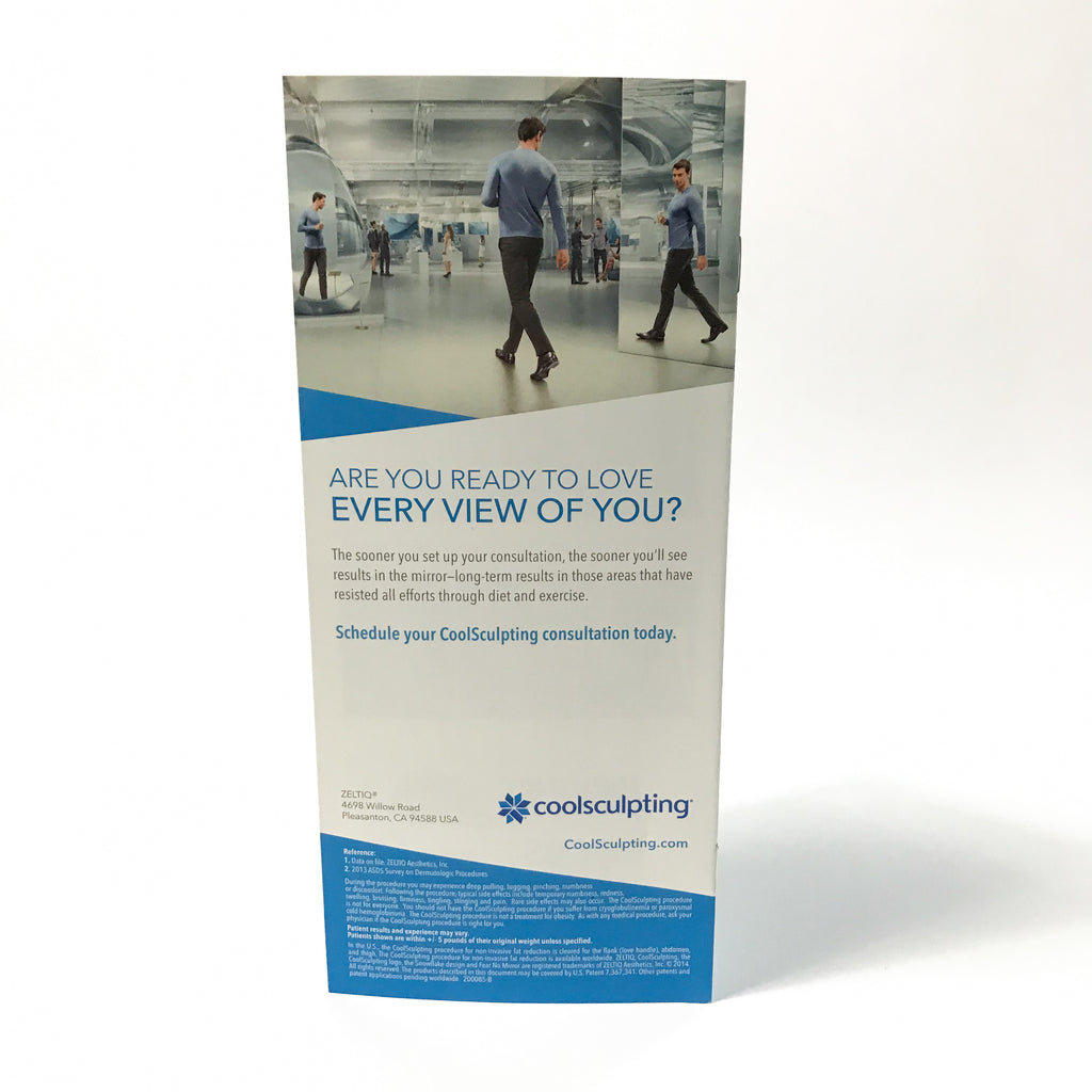 Zeltiq CoolSculpting Eliminate Stubborn Fat Booklet Fit Patient Brochures 25/pc