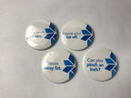 Zeltiq CoolSculpting Fat Reduction Buttons Pins Marketing Badges Pack of 4