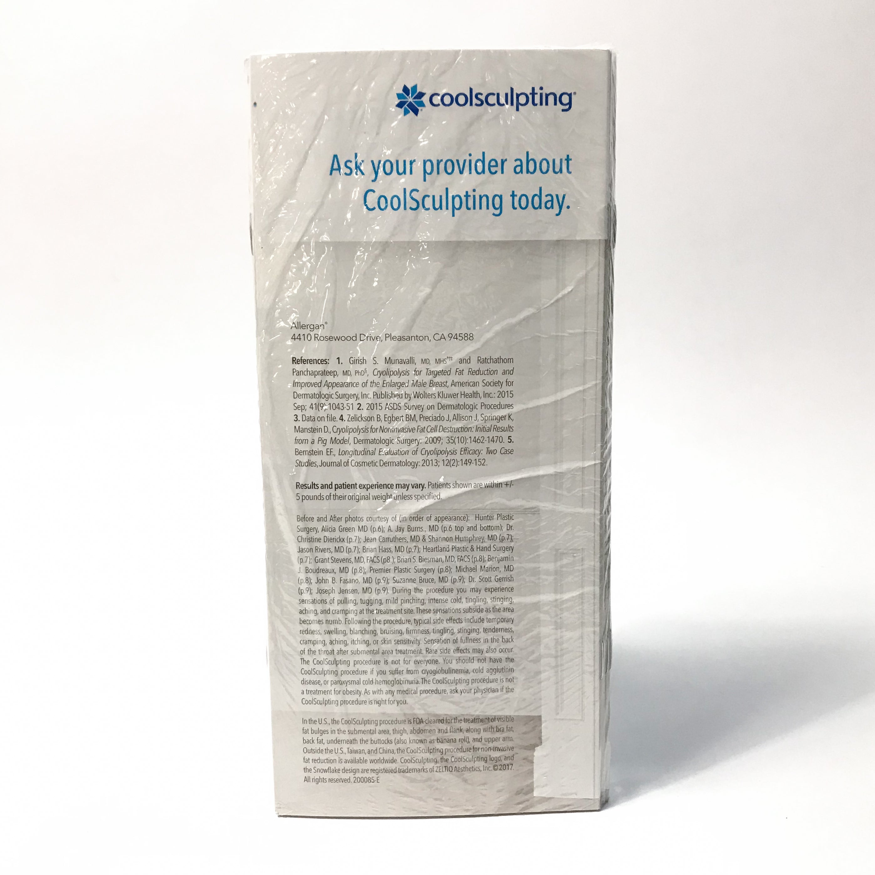Zeltiq CoolSculpting Freeze It Away Patient Booklet Brochures Before & After B