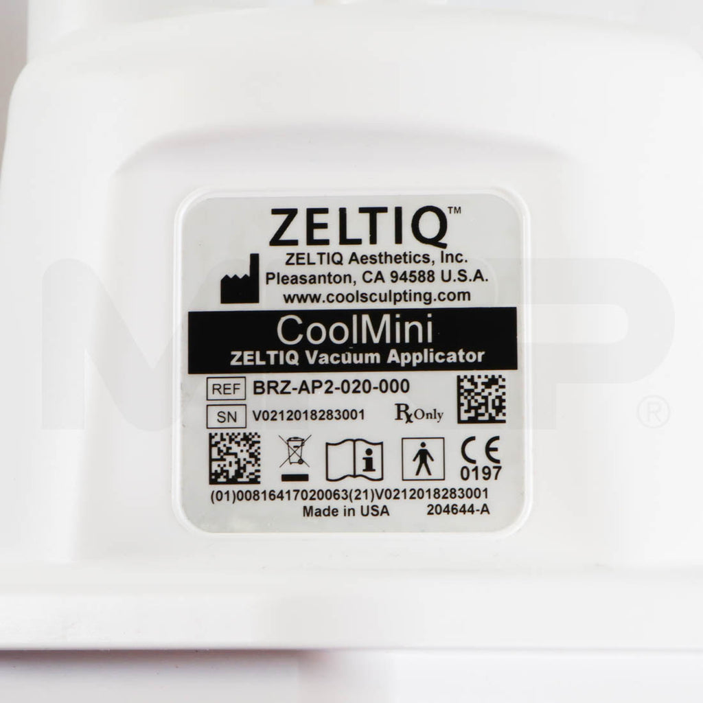 2018 Zeltiq CoolSculpting CoolMini Vacuum Applicator Label