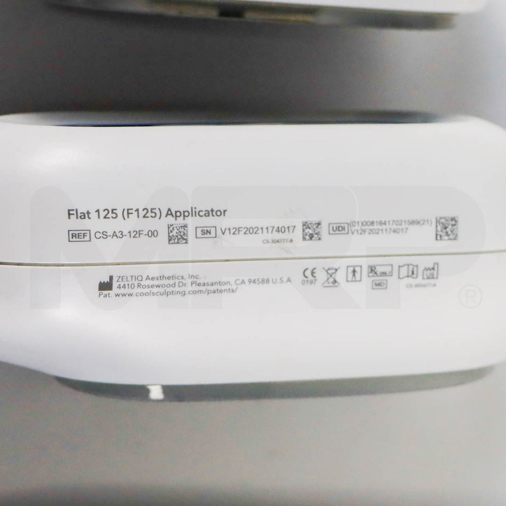 2022 Zeltiq CoolSculpting Elite System F125 Applicator #2 Label