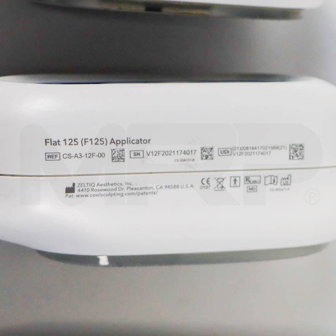 2022 Zeltiq CoolSculpting Elite System F125 Applicator #2 Label