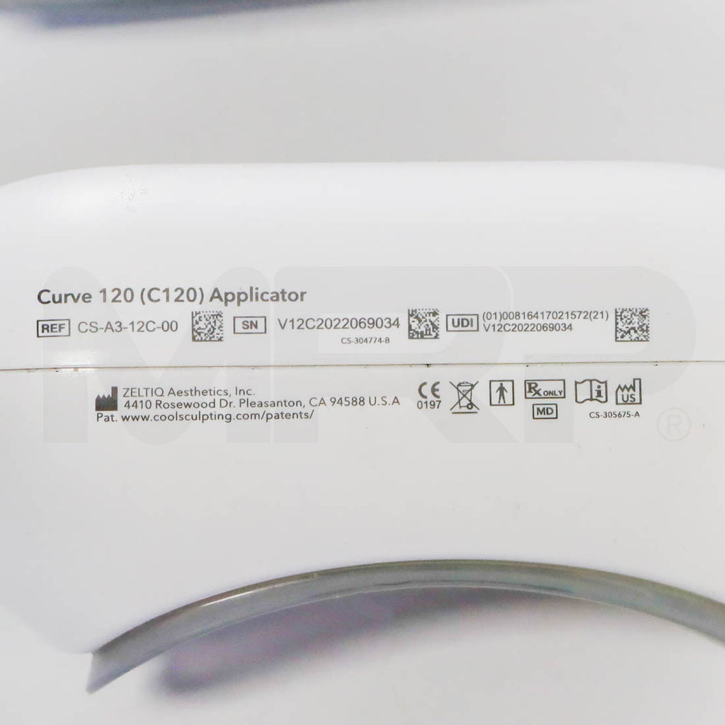 2022 Zeltiq CoolSculpting Elite System C120 Applicator #1 Label