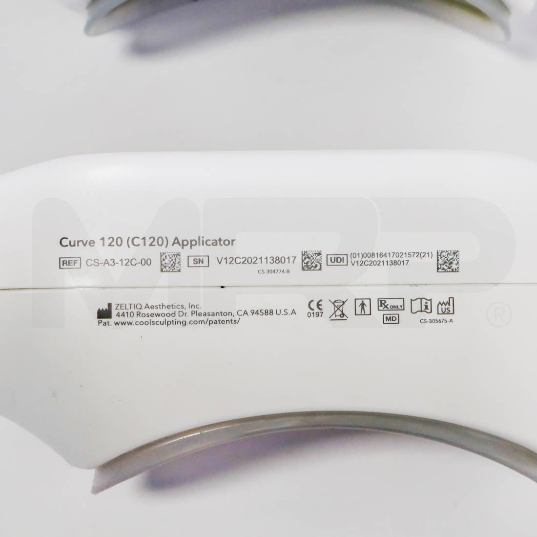2022 Zeltiq CoolSculpting Elite System C120 Applicator #2 Label