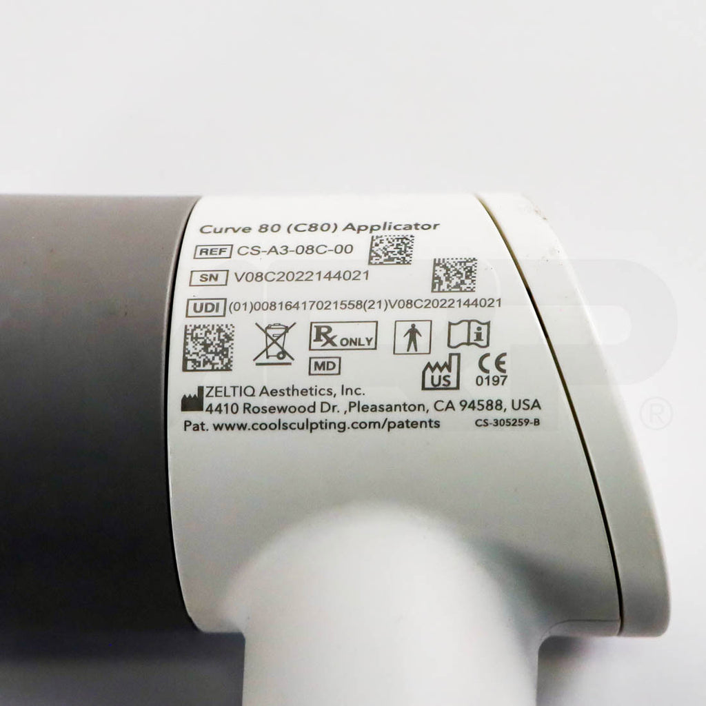 2022 Zeltiq CoolSculpting Elite System C80 Applicator Label