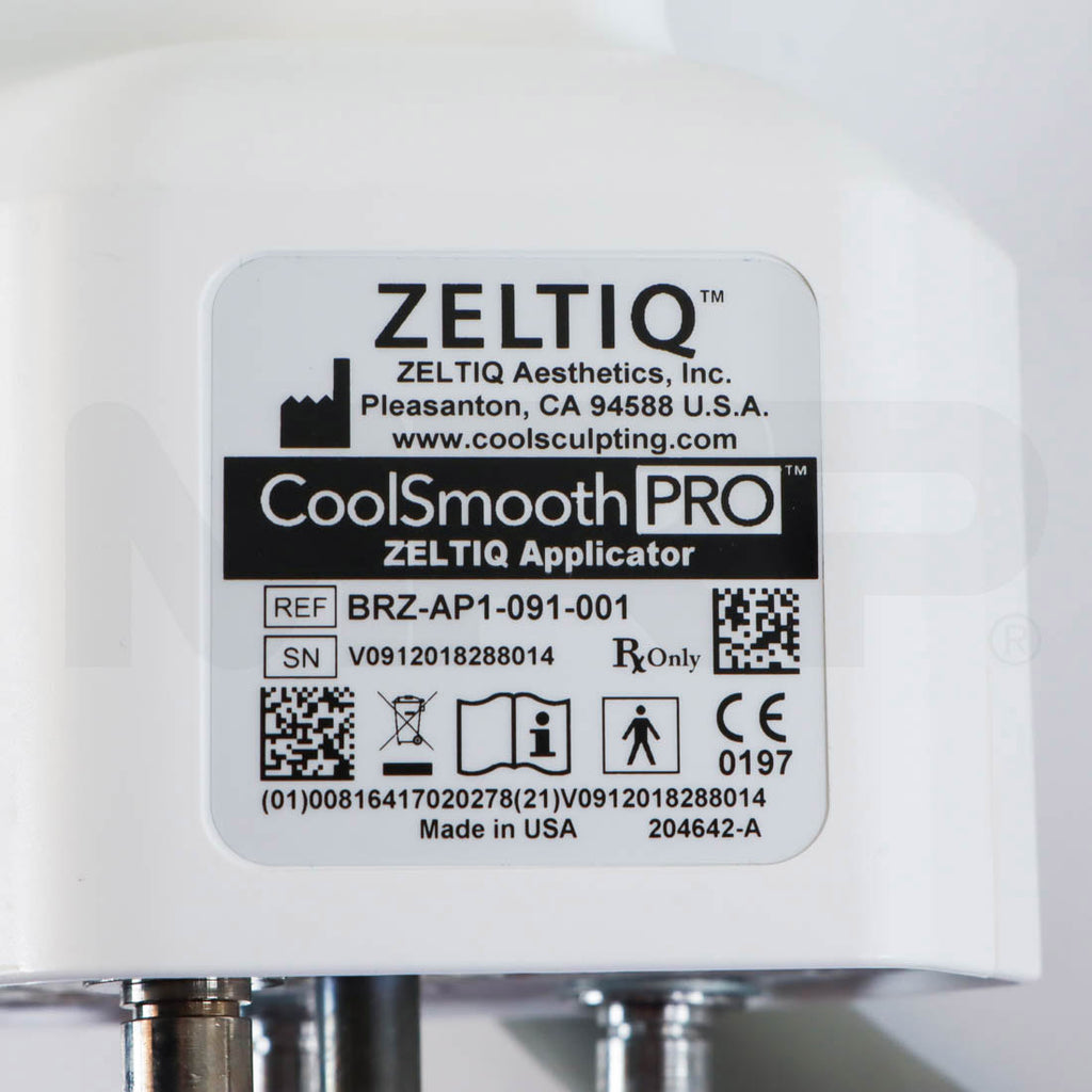 2018 Zeltiq CoolSculpting CoolSmooth PRO Breeze Applicator Label