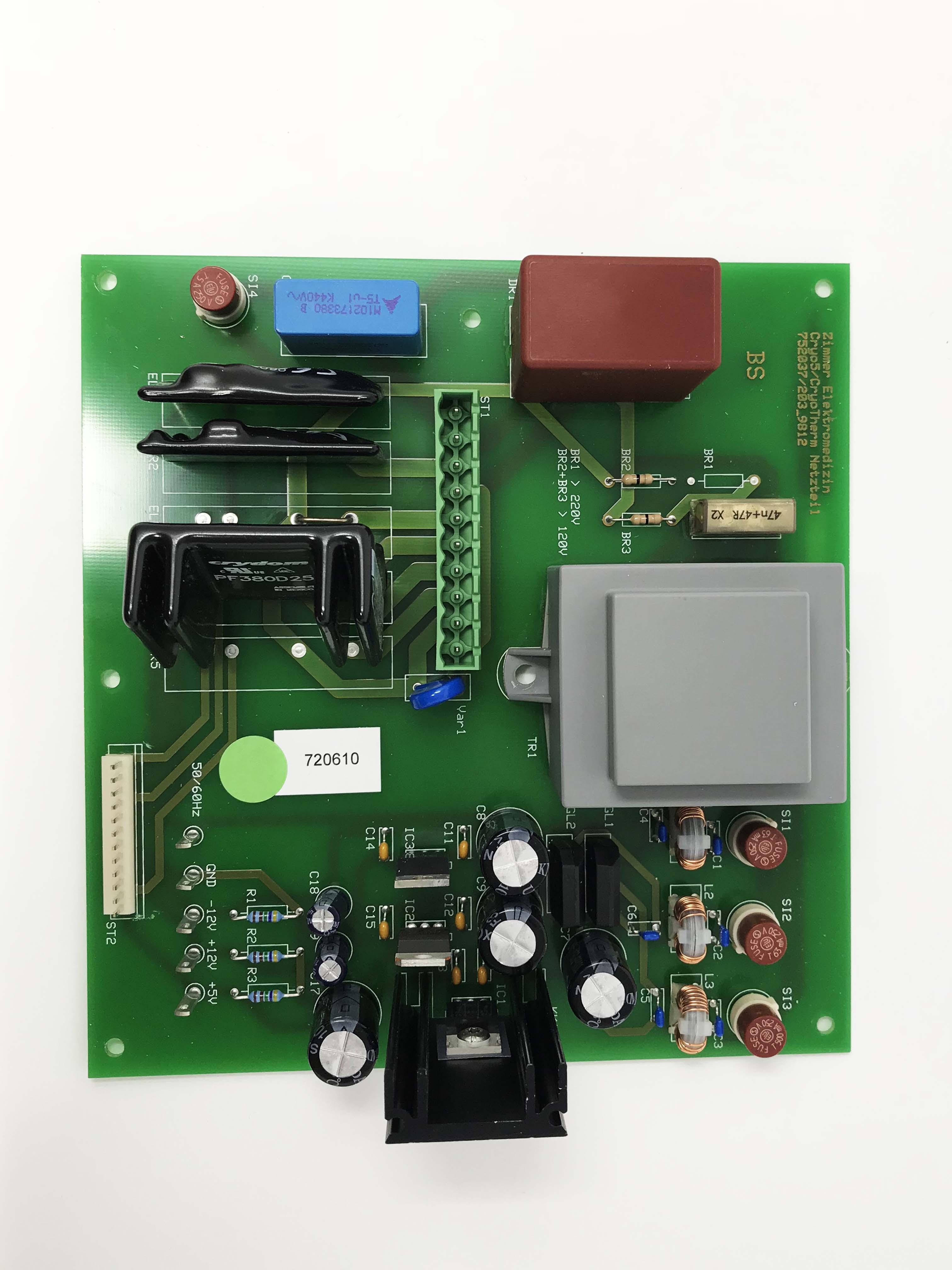 CRYO 5 Zimmer CryoTherm Chiller CRYO5 BS 752037 Power Distribution Board - AS IS