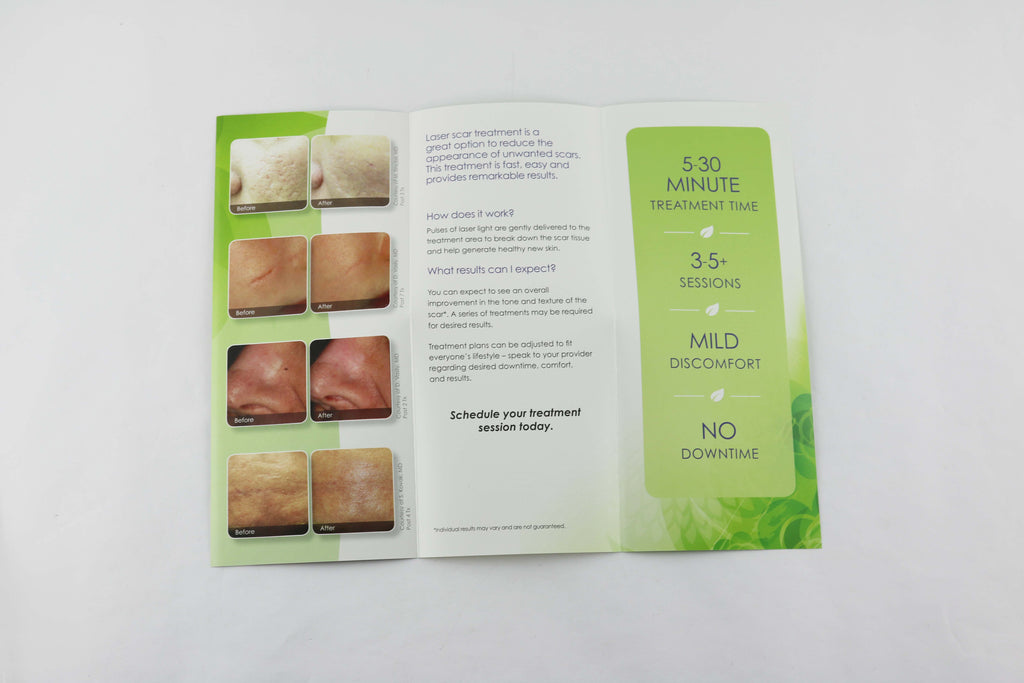 Cynosure ICON Feel Confident In Skin Laser Scar Removal Patient Brochures 94pk