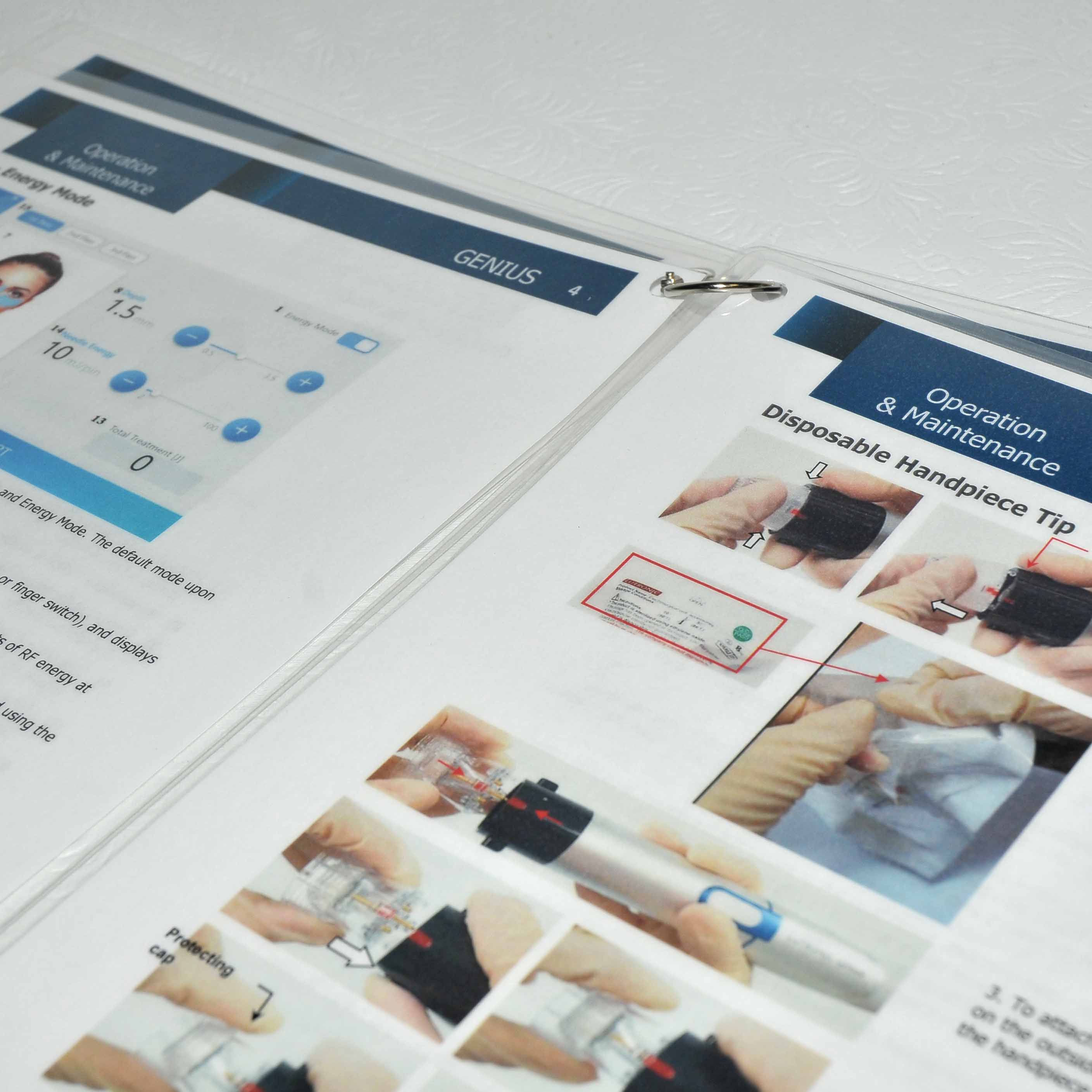 Lutronic Genius Quick Start Guide RF Microneedling User Operation Sheets Manual