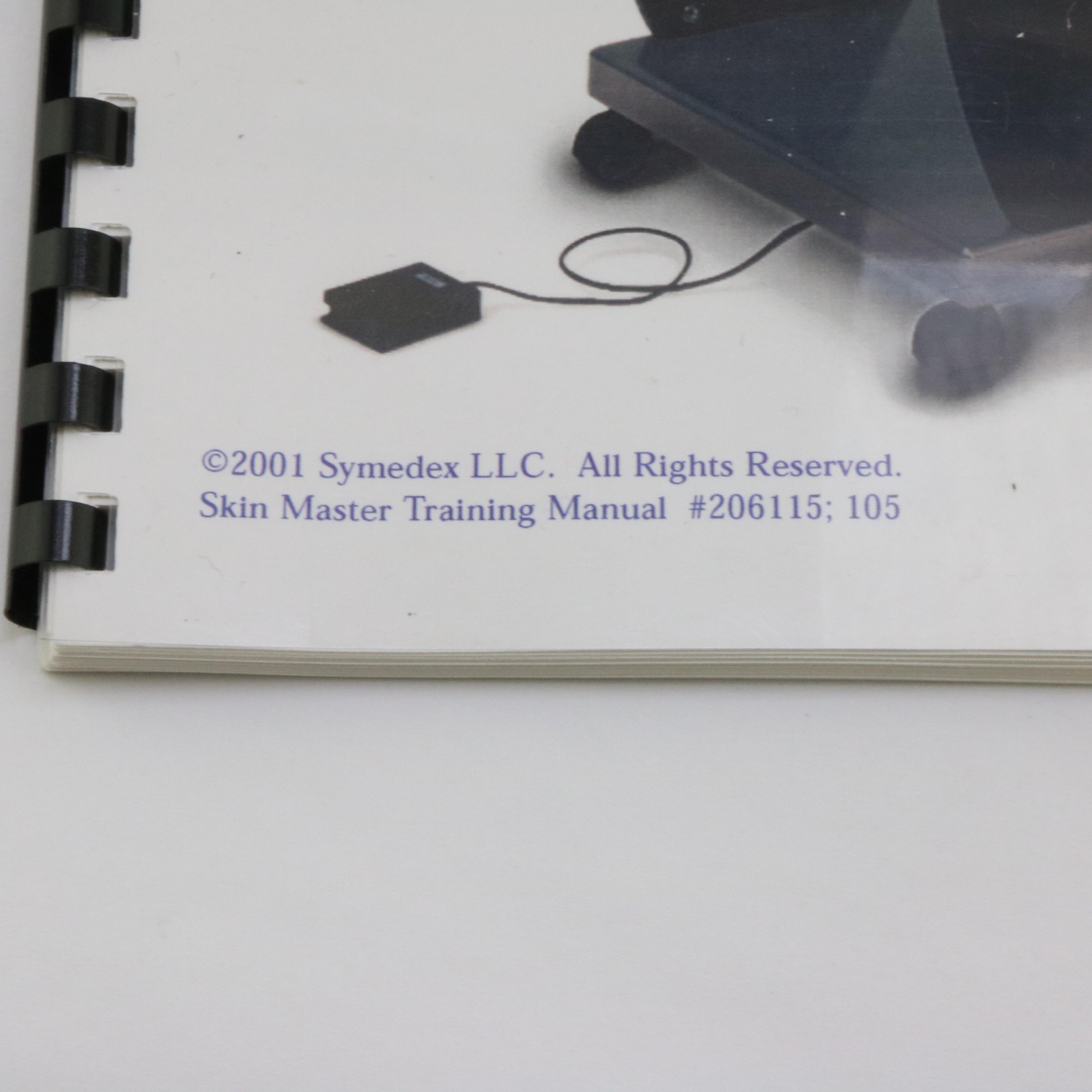2001 Symedex 206115 SkinMaster MD7 Skin Rejuvenation Training Manual REV 105