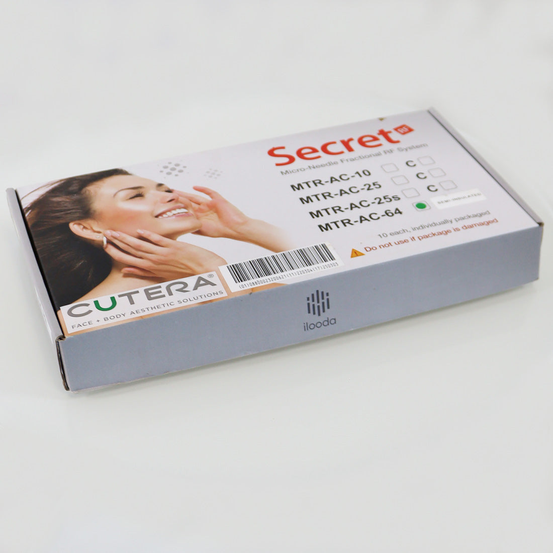 Cutera SecretRF Microneedle Tip 64-Pin Semi-Insulated MTR-AC-64 -10pk 03/2025