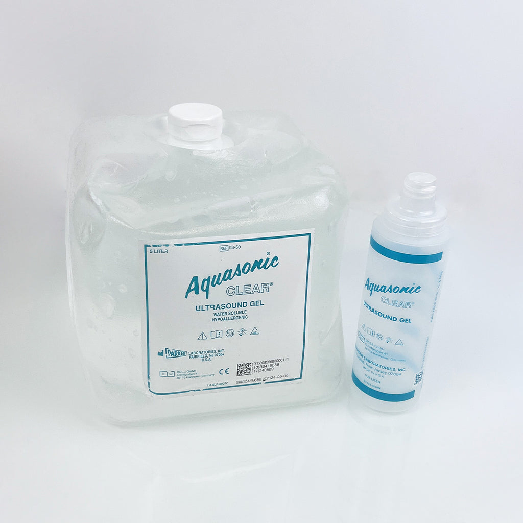 Aquasonic Clear Ultrasound Gel Water Soluble Hypoallergenic 5 liter 05/2024