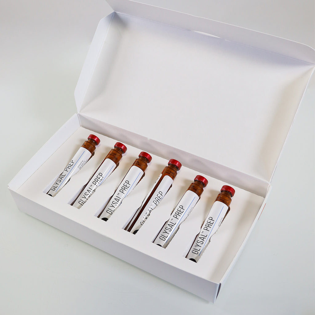 Edge Systems Hydrafacial Glysal Prep Glycolic Salicyclic x6Pk P70200 Exp 2024